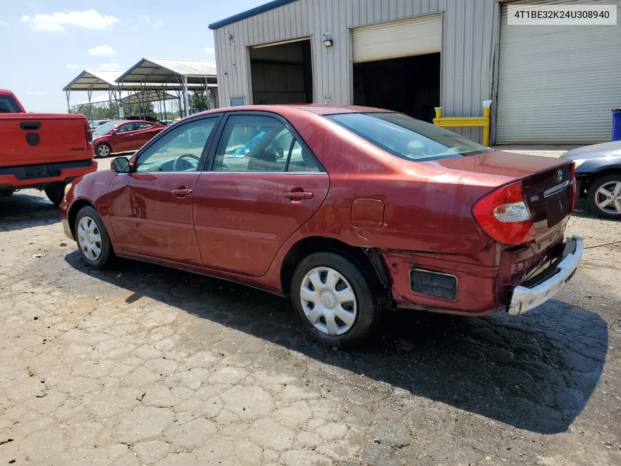 4T1BE32K24U308940 2004 Toyota Camry Le