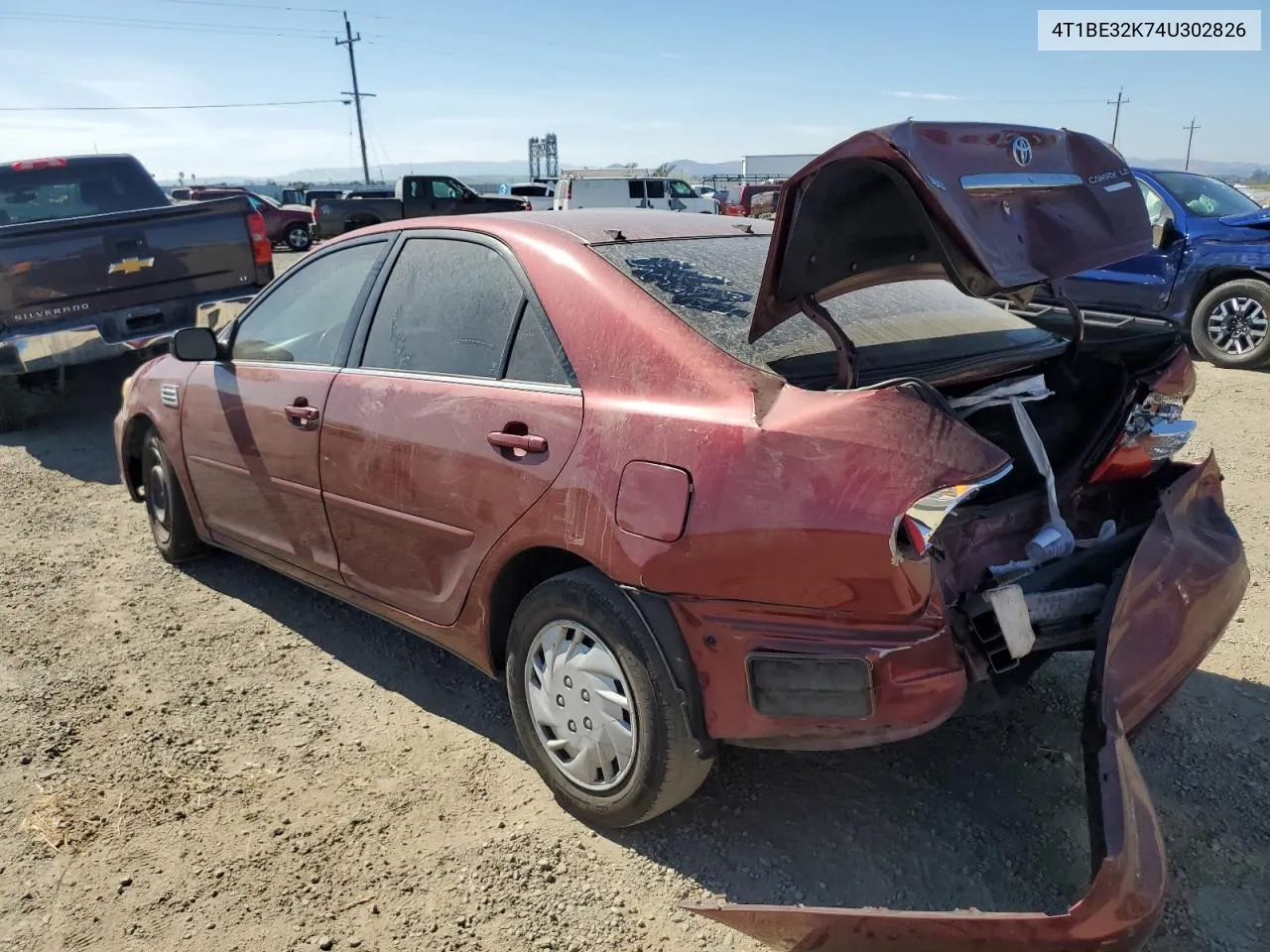 4T1BE32K74U302826 2004 Toyota Camry Le