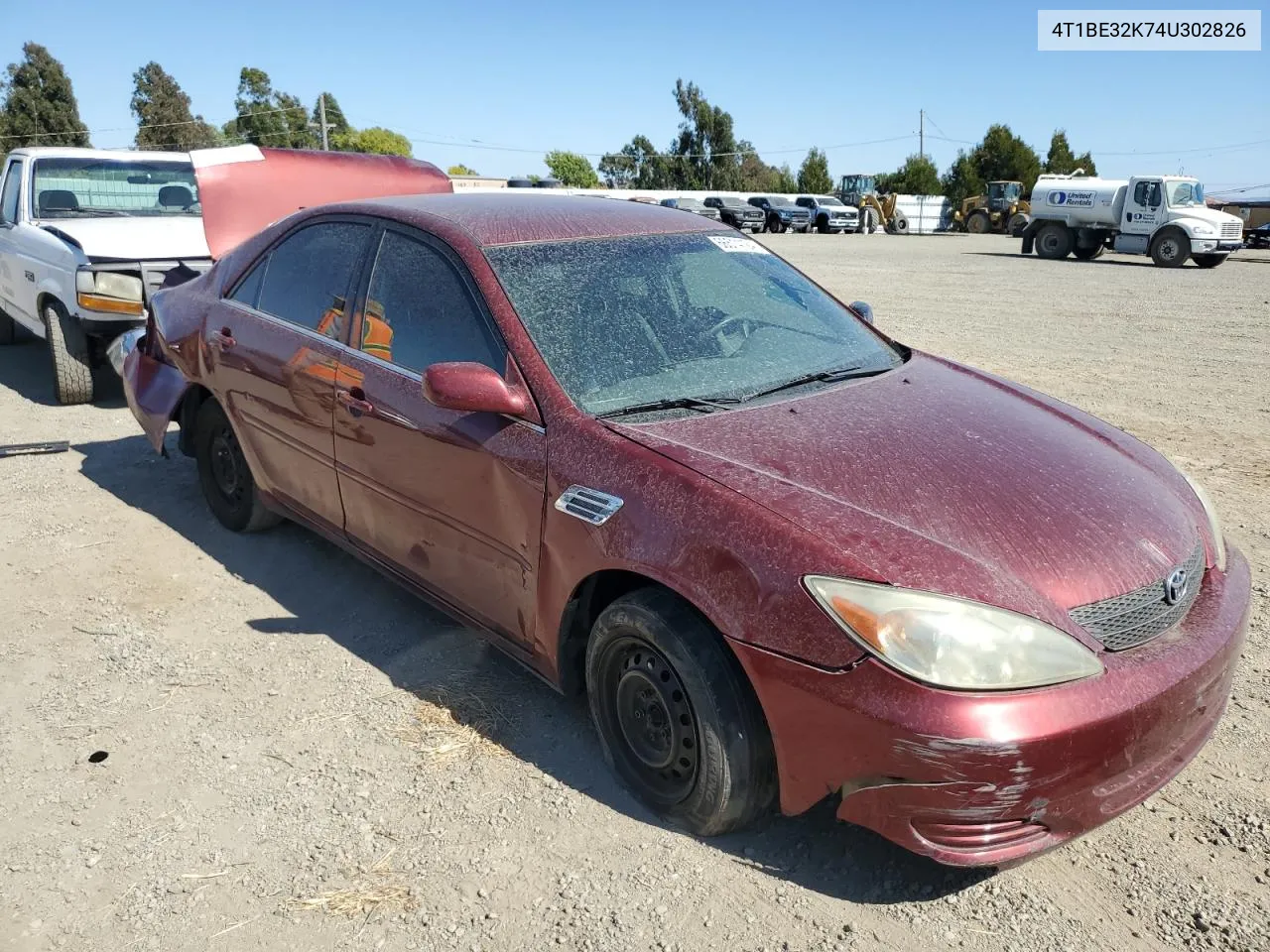 4T1BE32K74U302826 2004 Toyota Camry Le