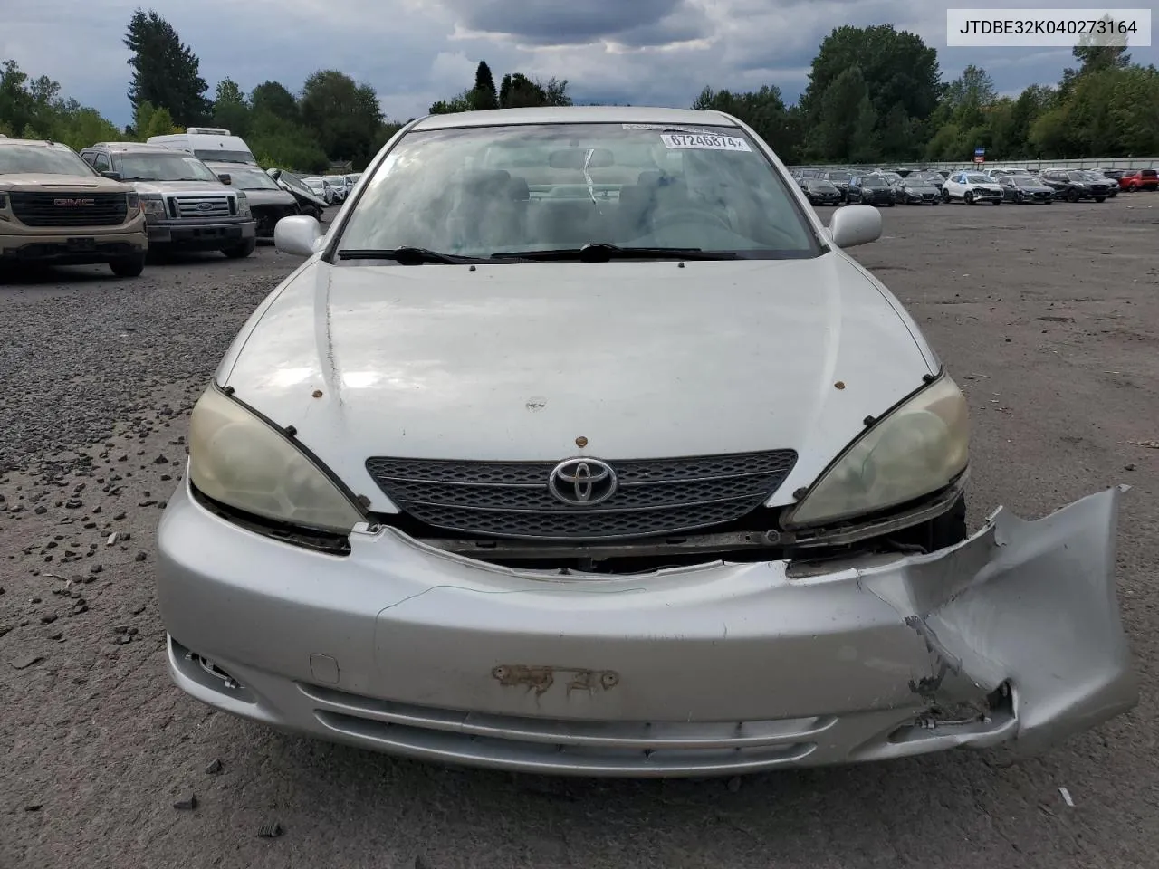 2004 Toyota Camry Le VIN: JTDBE32K040273164 Lot: 67246874