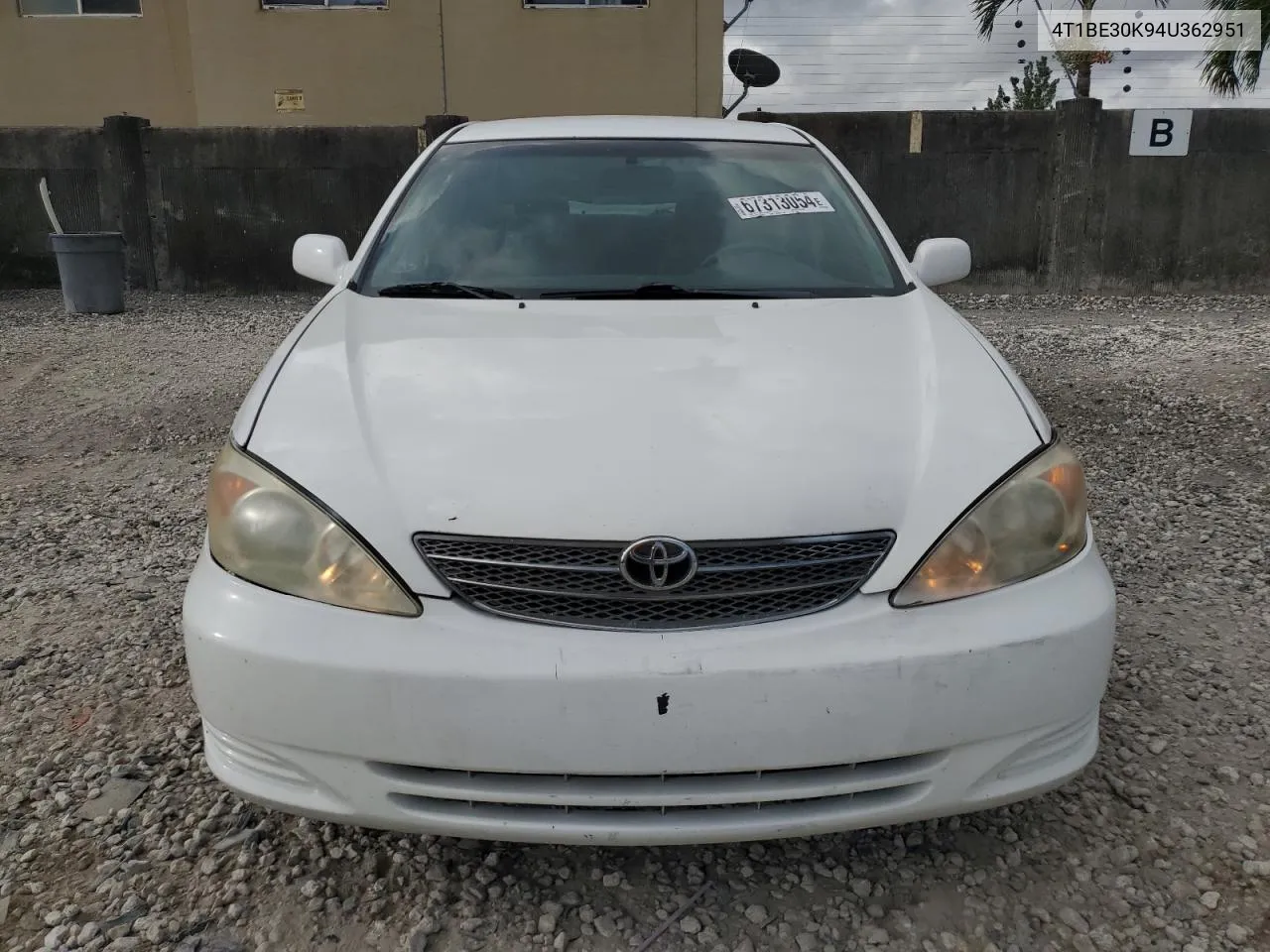 2004 Toyota Camry Le VIN: 4T1BE30K94U362951 Lot: 67313054