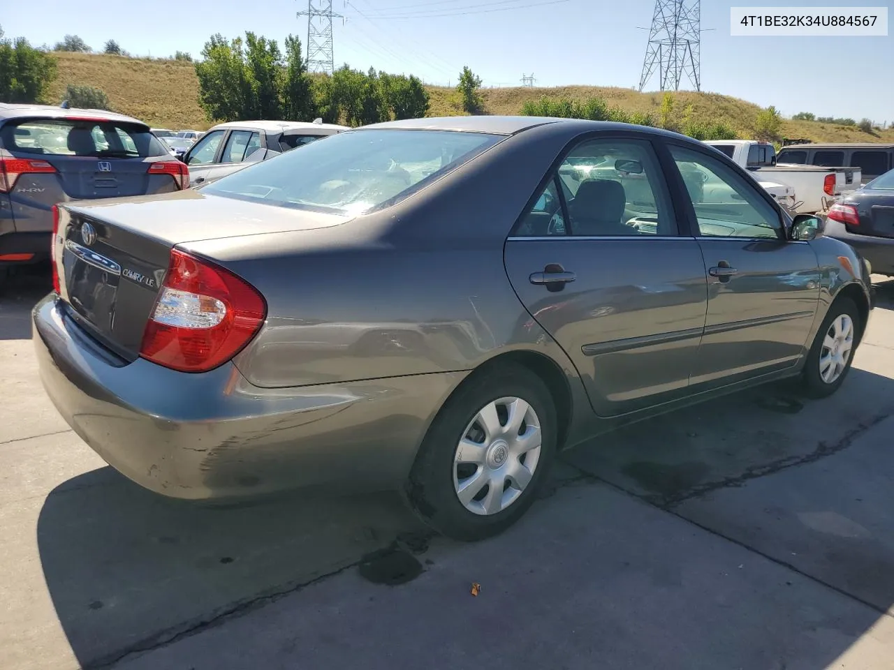 2004 Toyota Camry Le VIN: 4T1BE32K34U884567 Lot: 67740814