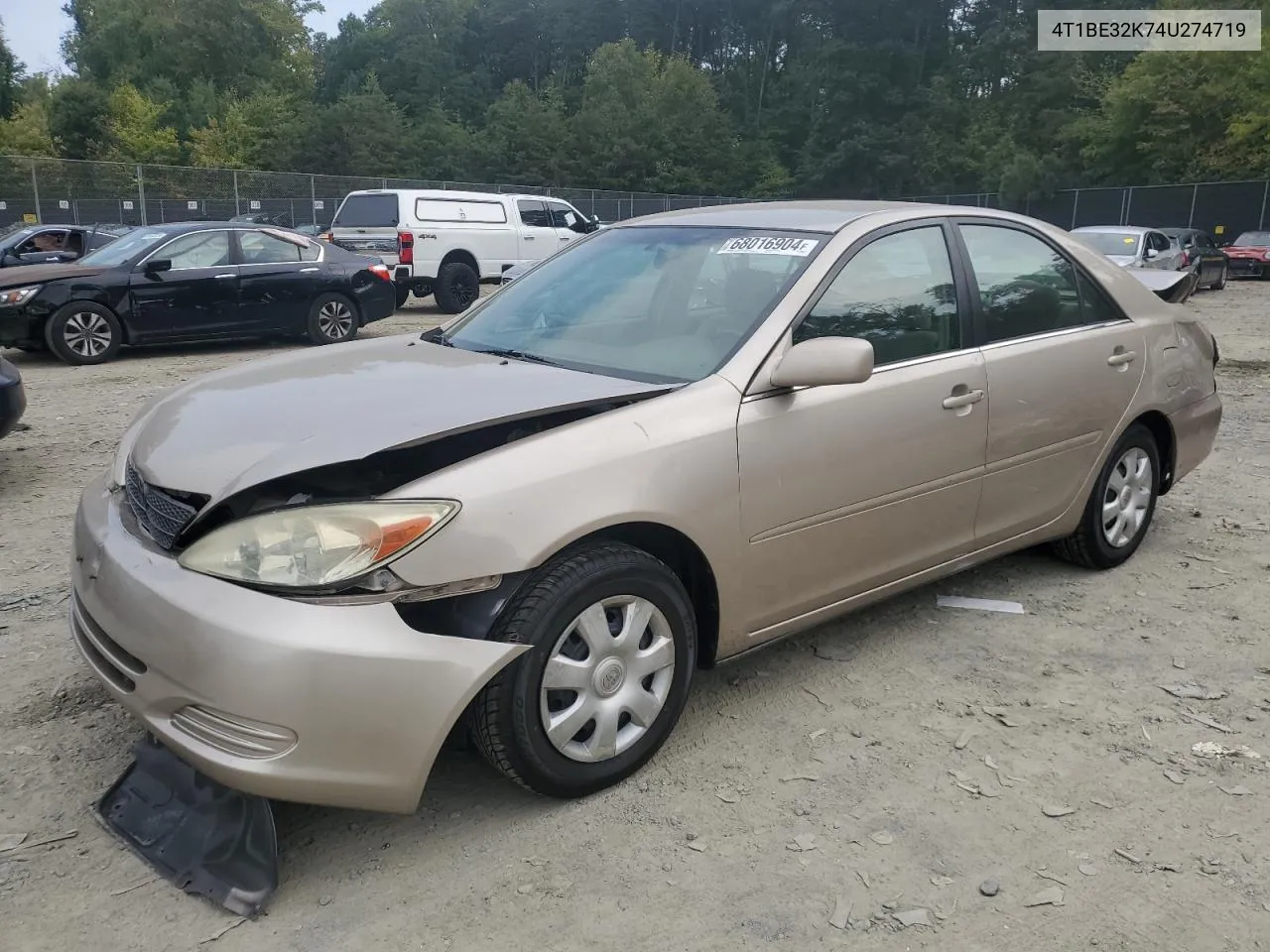 2004 Toyota Camry Le VIN: 4T1BE32K74U274719 Lot: 68016904