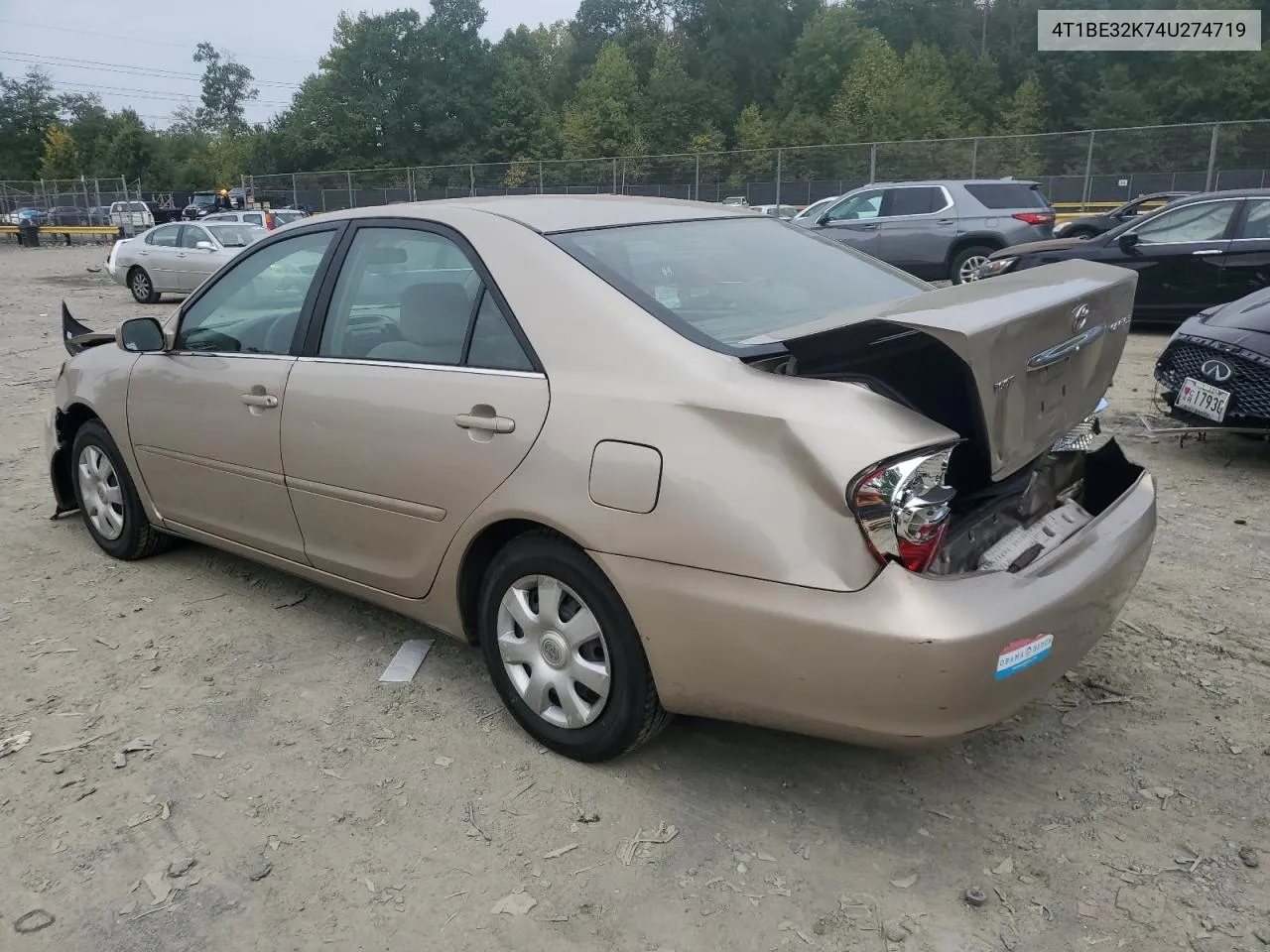 2004 Toyota Camry Le VIN: 4T1BE32K74U274719 Lot: 68016904