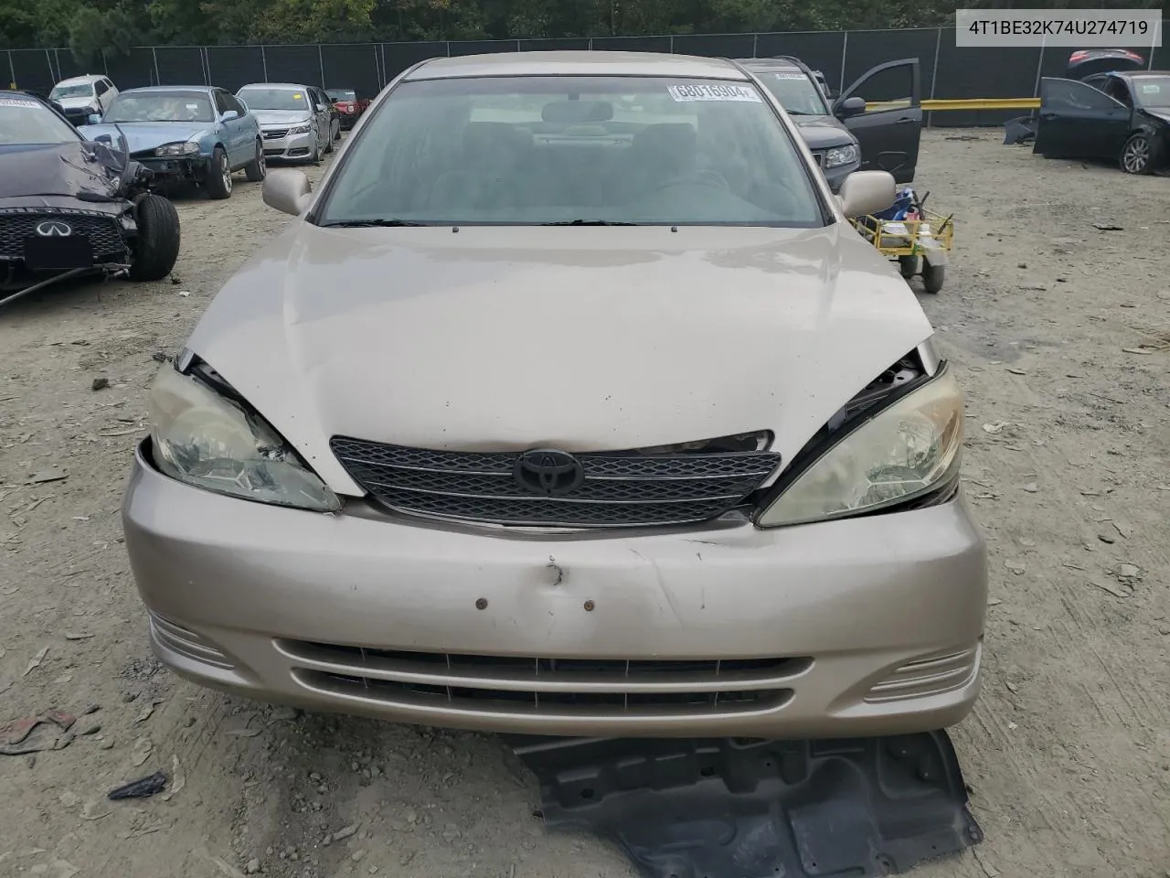 2004 Toyota Camry Le VIN: 4T1BE32K74U274719 Lot: 68016904