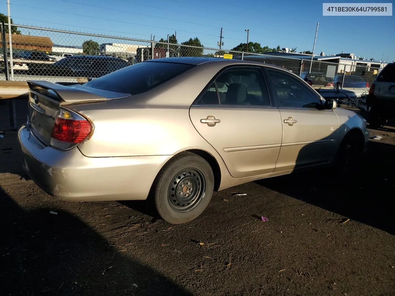 4T1BE30K64U799581 2004 Toyota Camry Le