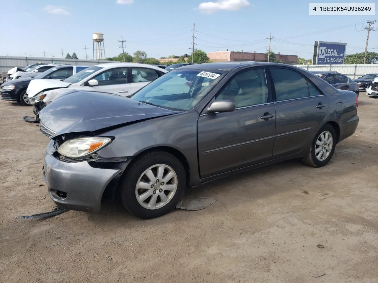 2004 Toyota Camry Le VIN: 4T1BE30K54U936249 Lot: 68101204