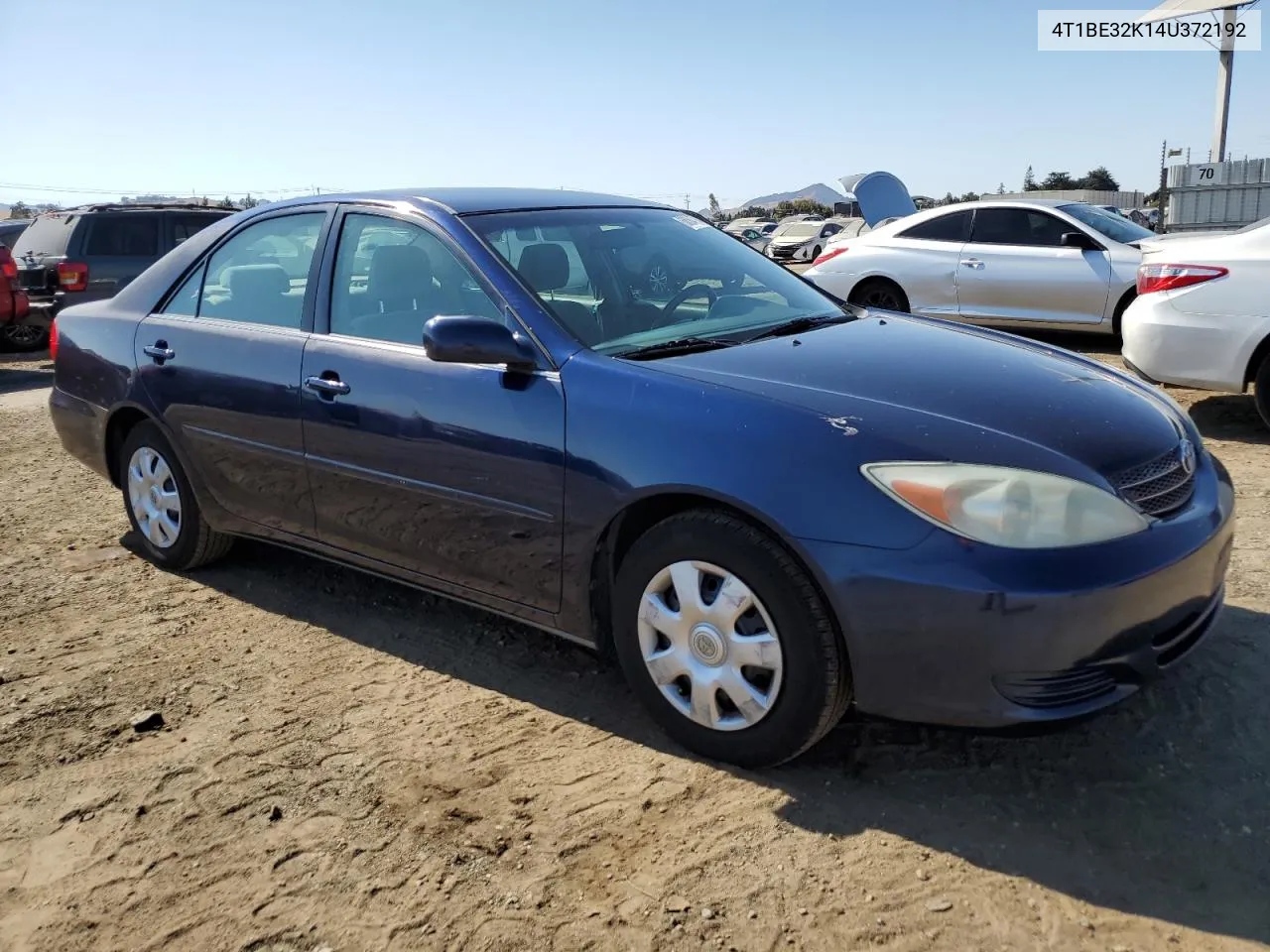 2004 Toyota Camry Le VIN: 4T1BE32K14U372192 Lot: 68584794