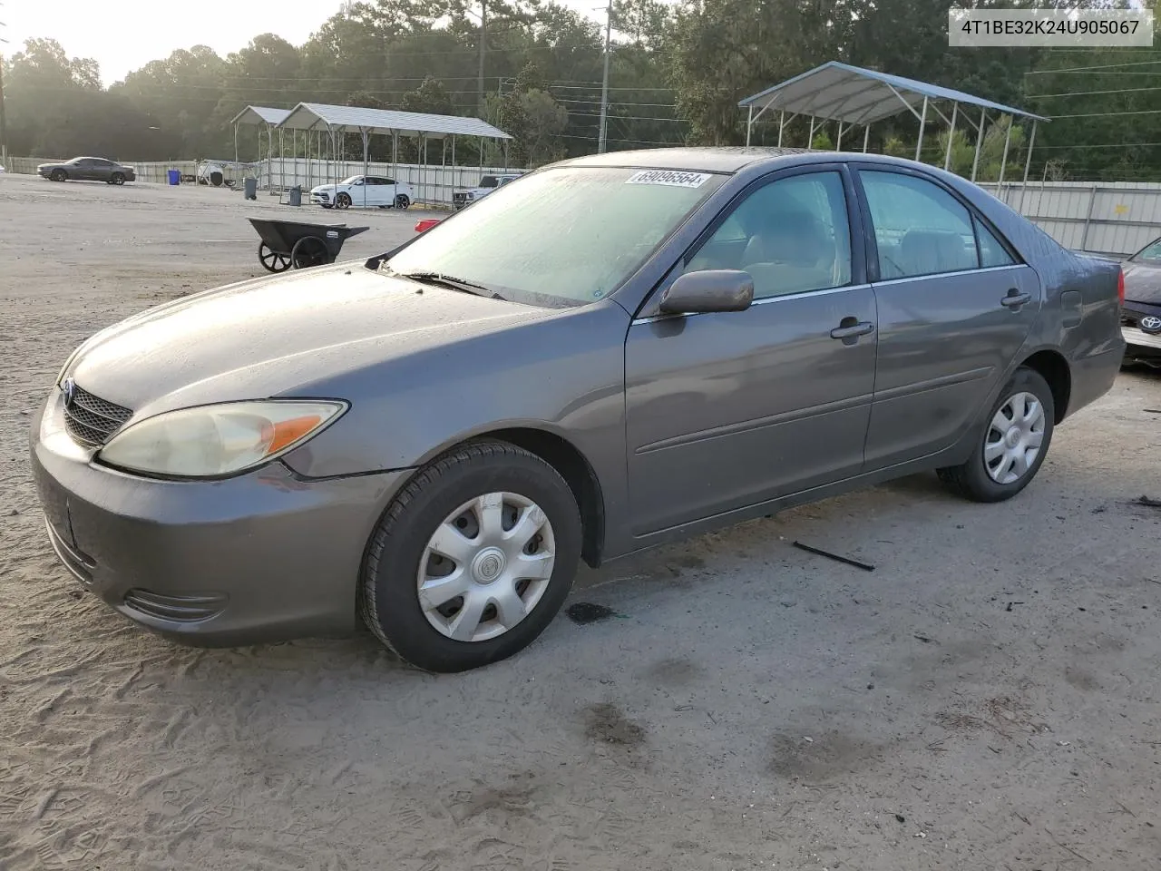 2004 Toyota Camry Le VIN: 4T1BE32K24U905067 Lot: 69096564