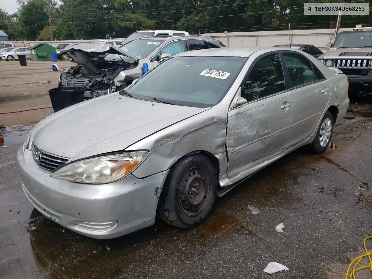 2004 Toyota Camry Le VIN: 4T1BF30K34U568263 Lot: 69417534