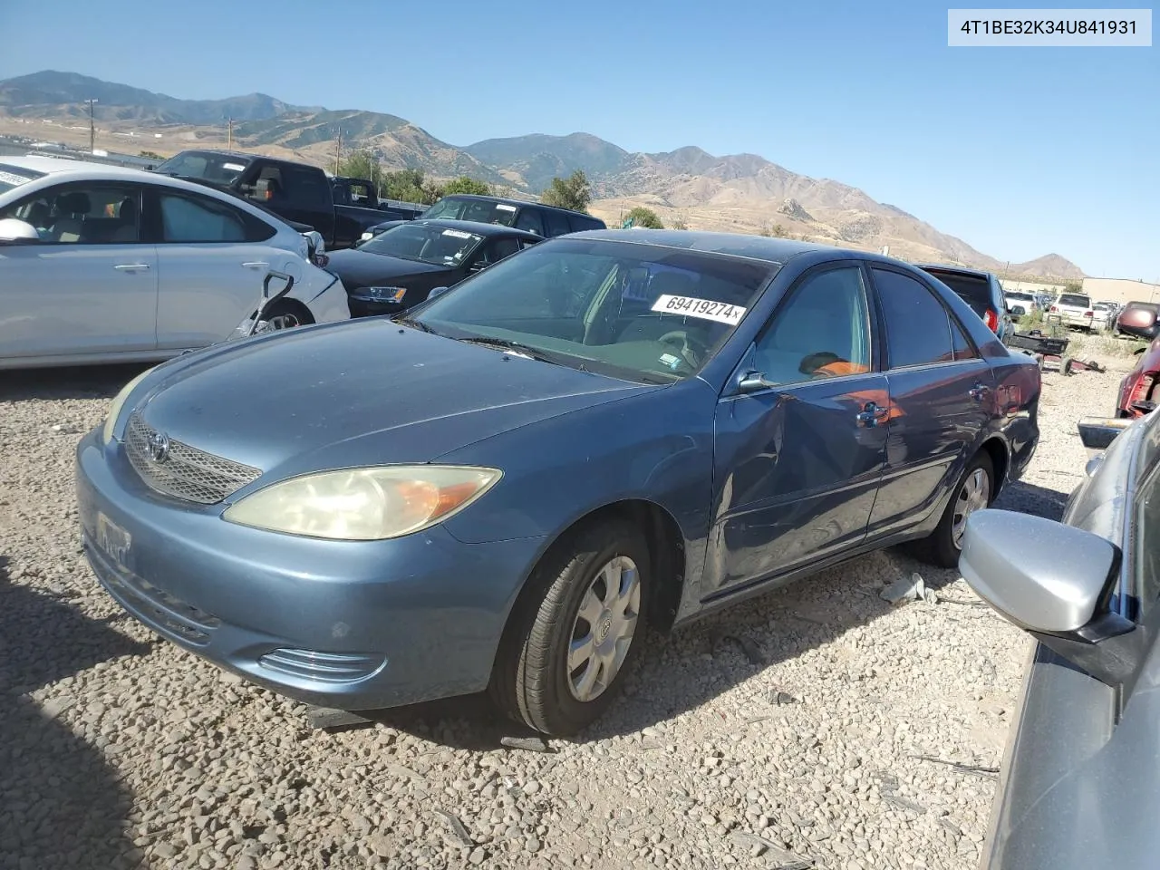 2004 Toyota Camry Le VIN: 4T1BE32K34U841931 Lot: 69419274