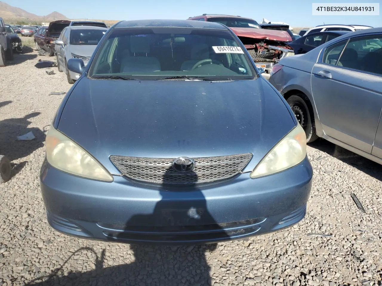 2004 Toyota Camry Le VIN: 4T1BE32K34U841931 Lot: 69419274