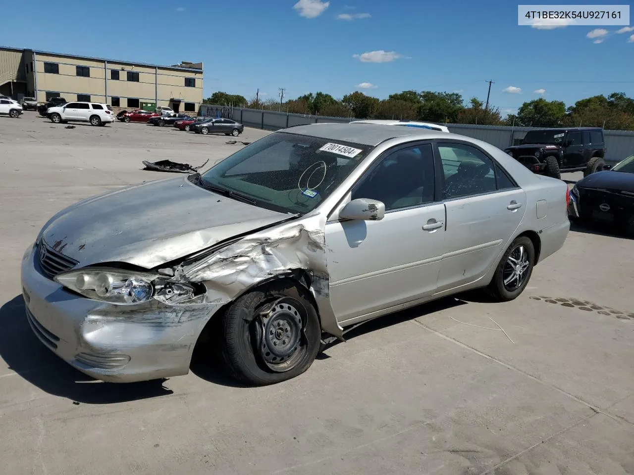 2004 Toyota Camry Le VIN: 4T1BE32K54U927161 Lot: 70014504