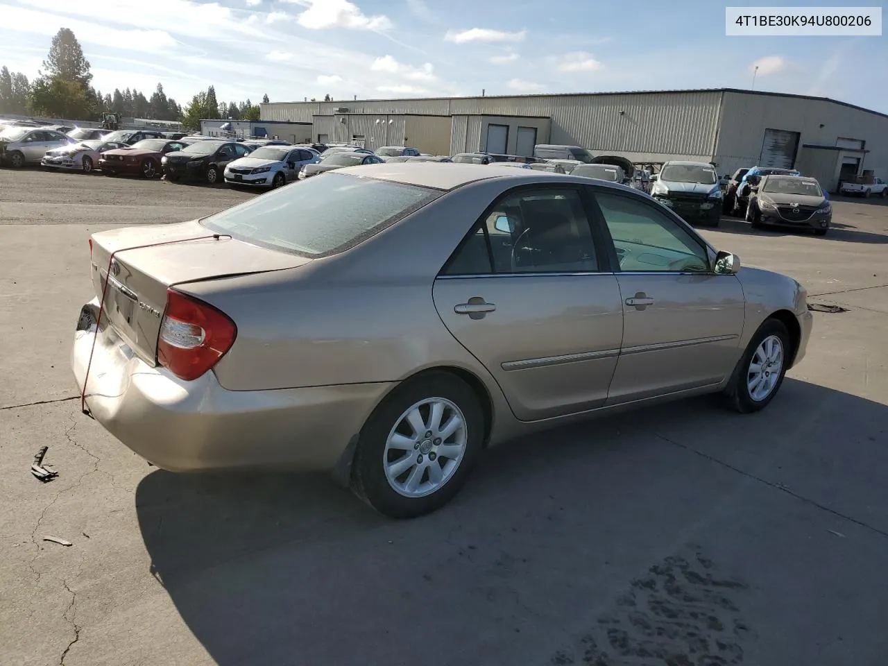 2004 Toyota Camry Le VIN: 4T1BE30K94U800206 Lot: 70674504