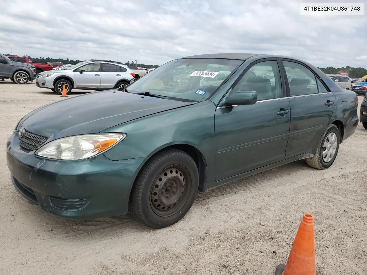 2004 Toyota Camry Le VIN: 4T1BE32K04U361748 Lot: 70765884