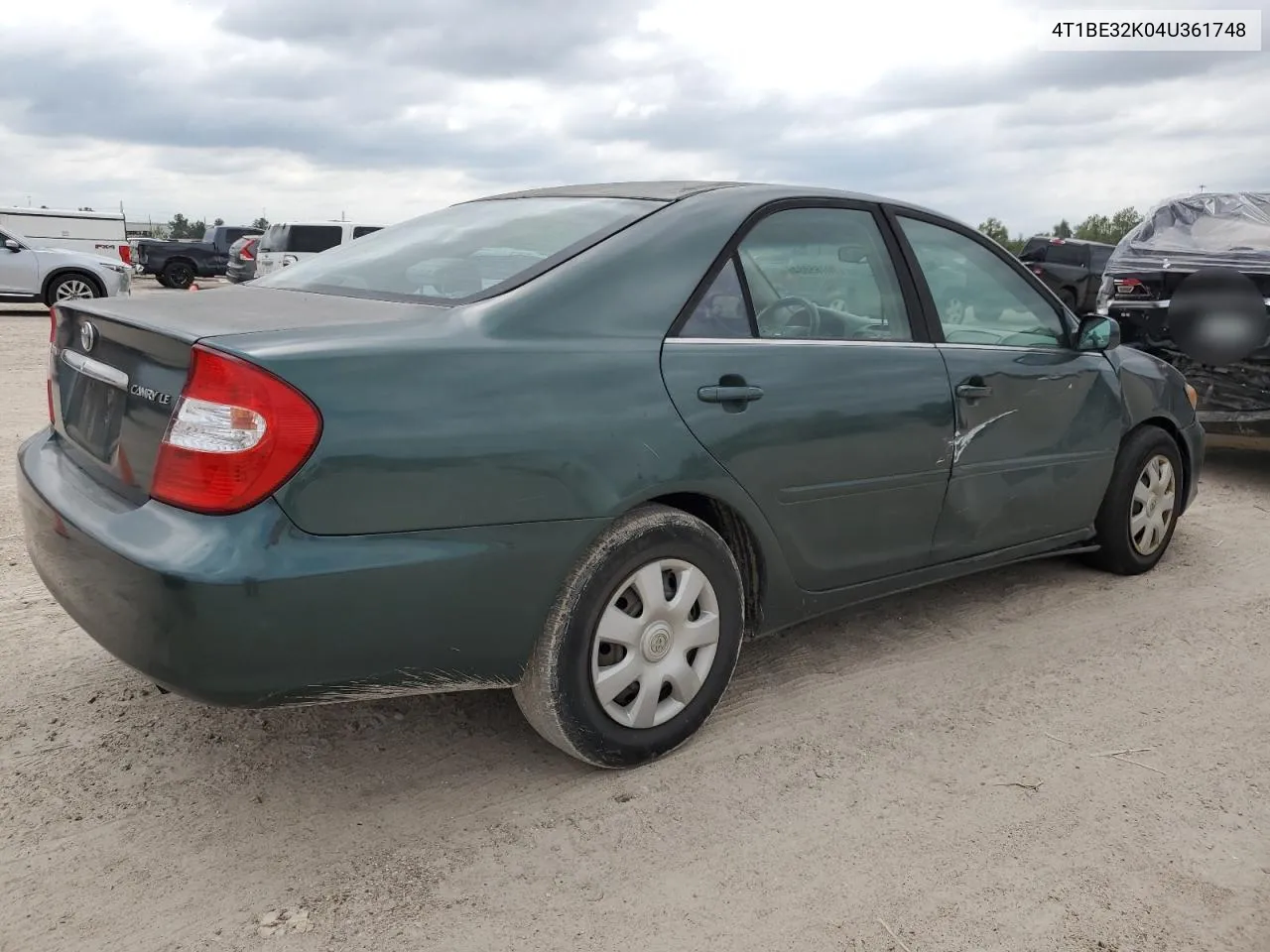 2004 Toyota Camry Le VIN: 4T1BE32K04U361748 Lot: 70765884