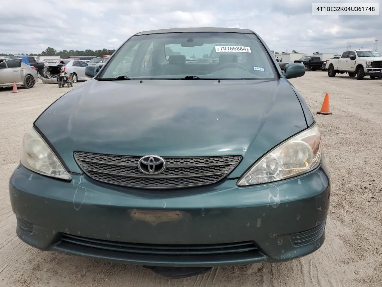 2004 Toyota Camry Le VIN: 4T1BE32K04U361748 Lot: 70765884