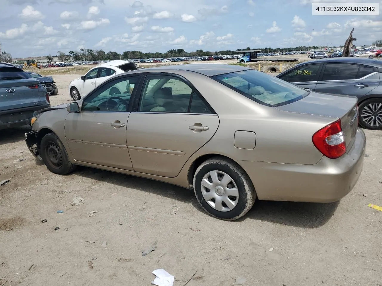 2004 Toyota Camry Le VIN: 4T1BE32KX4U833342 Lot: 71271064