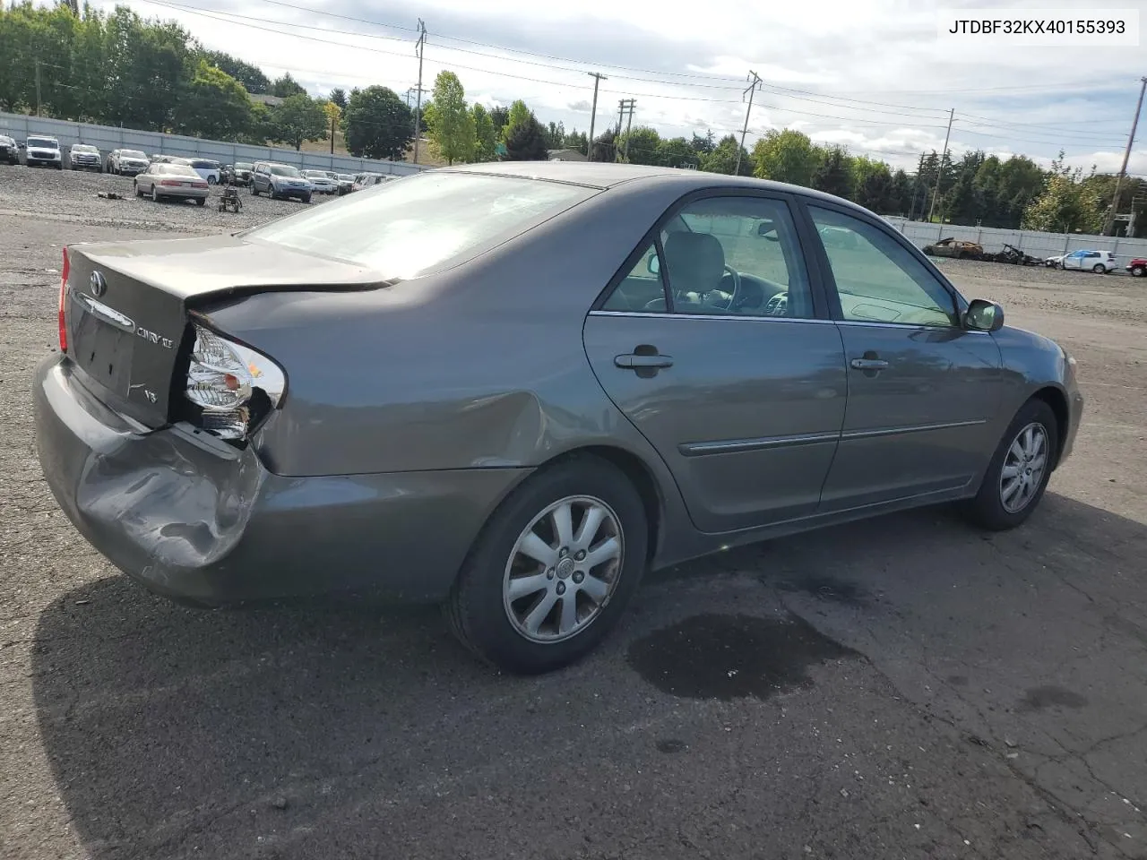 2004 Toyota Camry Le VIN: JTDBF32KX40155393 Lot: 71390994