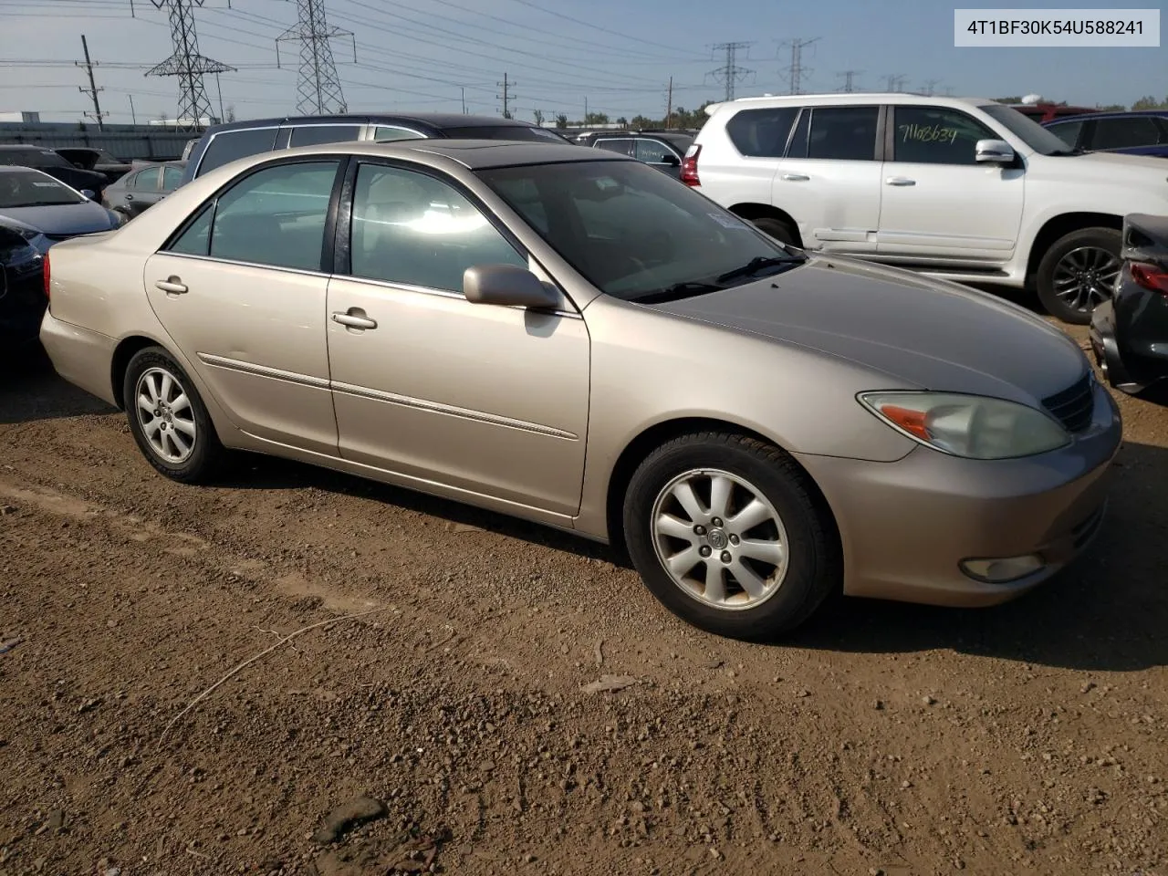 2004 Toyota Camry Le VIN: 4T1BF30K54U588241 Lot: 71478384