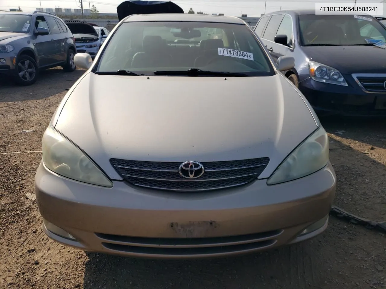 2004 Toyota Camry Le VIN: 4T1BF30K54U588241 Lot: 71478384