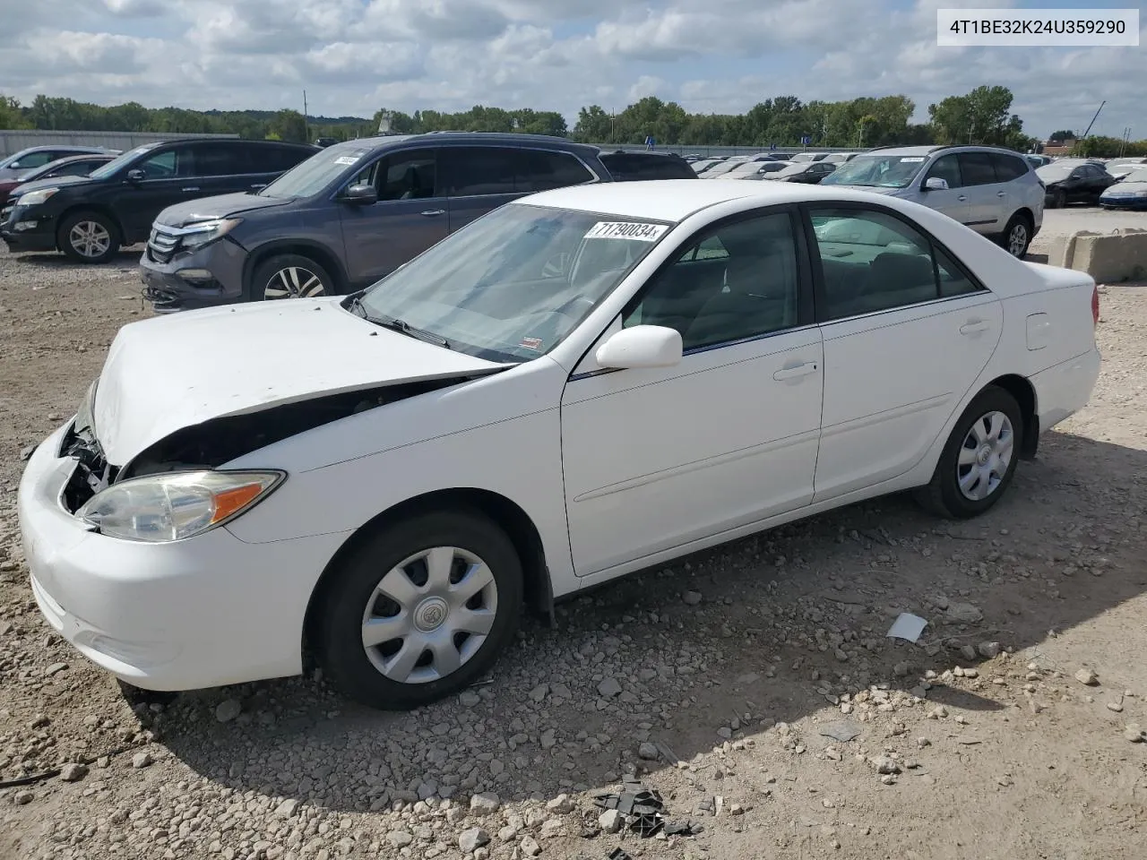 2004 Toyota Camry Le VIN: 4T1BE32K24U359290 Lot: 71790034