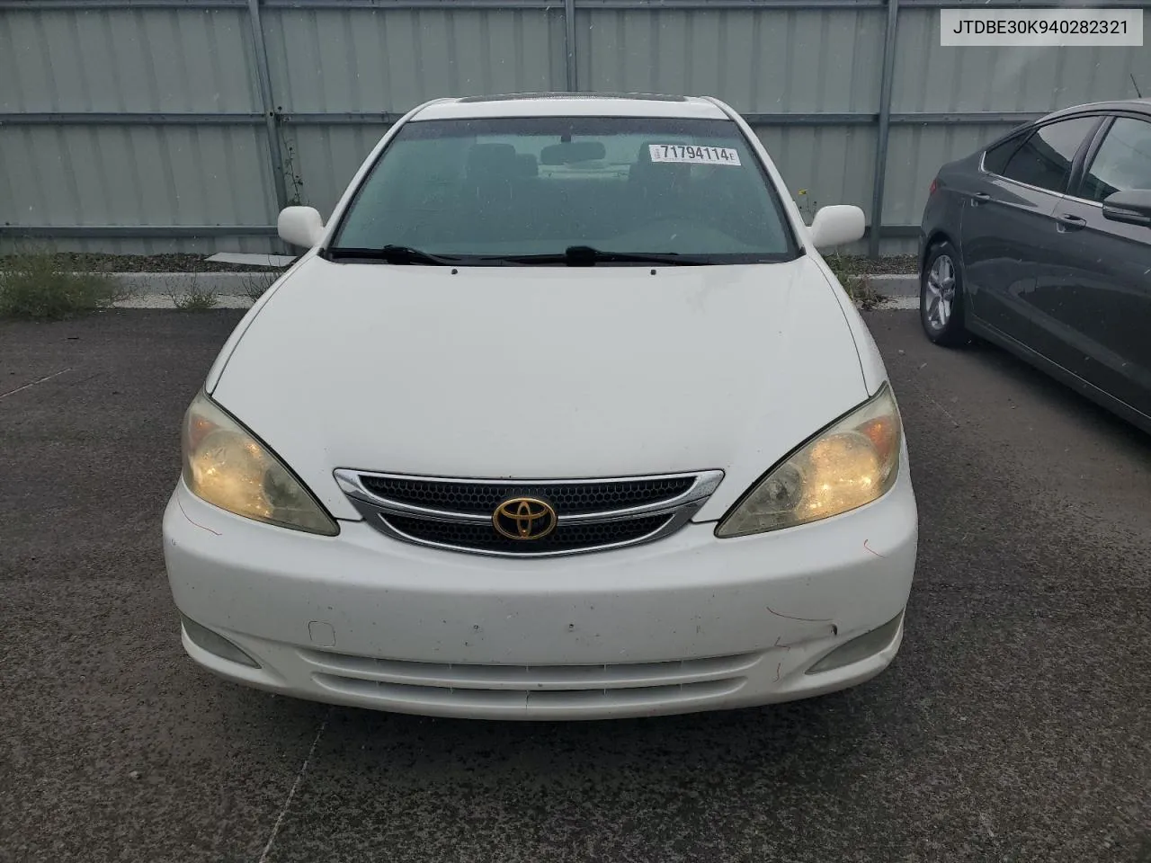 JTDBE30K940282321 2004 Toyota Camry Le