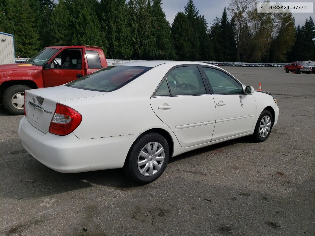 2004 Toyota Camry Le VIN: 4T1BE32K24U377711 Lot: 71849154