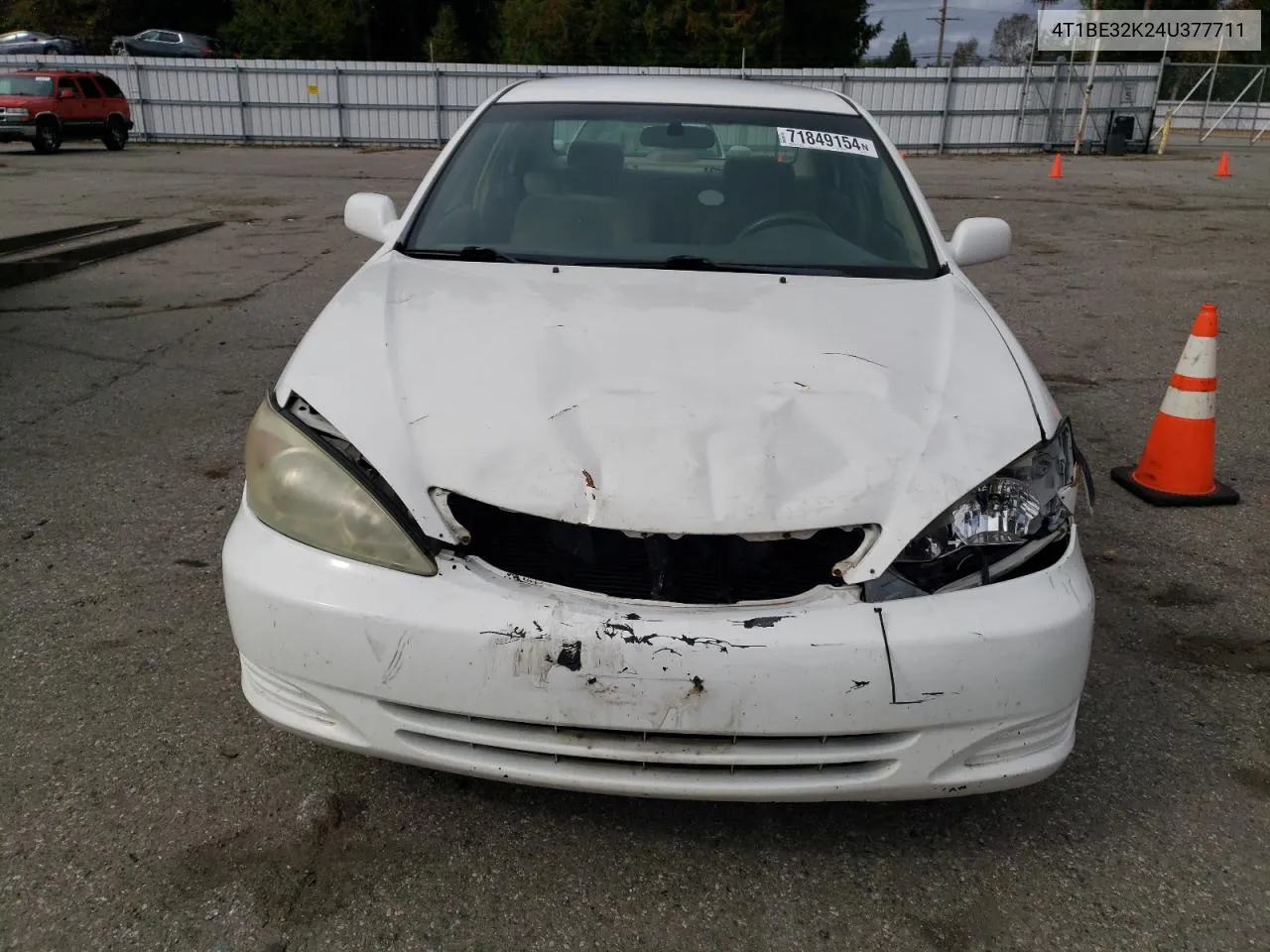 2004 Toyota Camry Le VIN: 4T1BE32K24U377711 Lot: 71849154