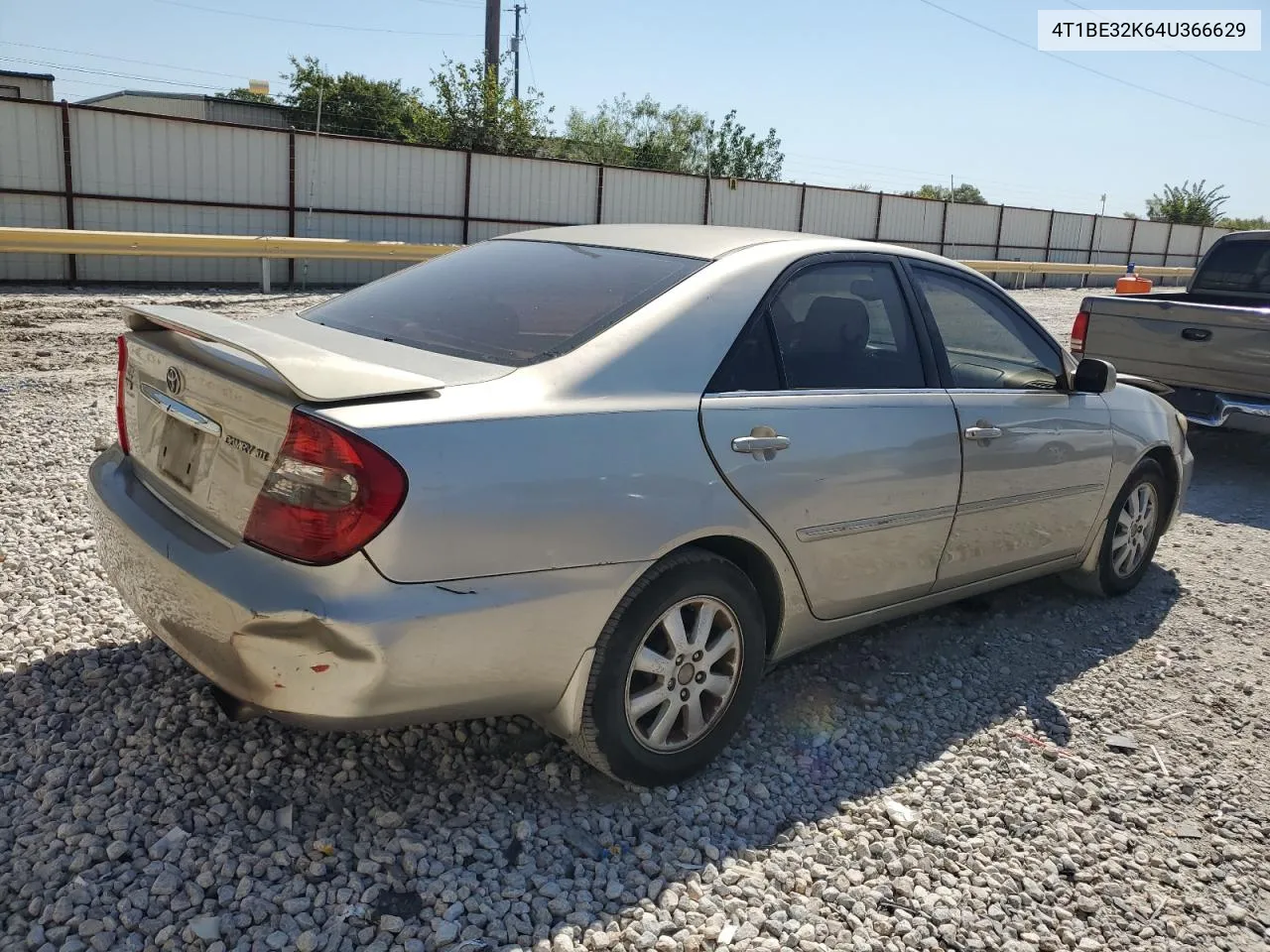 2004 Toyota Camry Le VIN: 4T1BE32K64U366629 Lot: 72227514