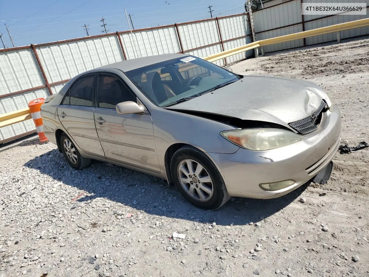 2004 Toyota Camry Le VIN: 4T1BE32K64U366629 Lot: 72227514