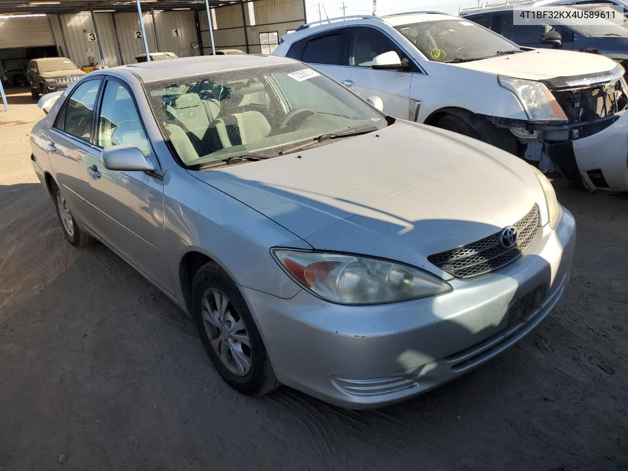 2004 Toyota Camry Le VIN: 4T1BF32KX4U589611 Lot: 72358314