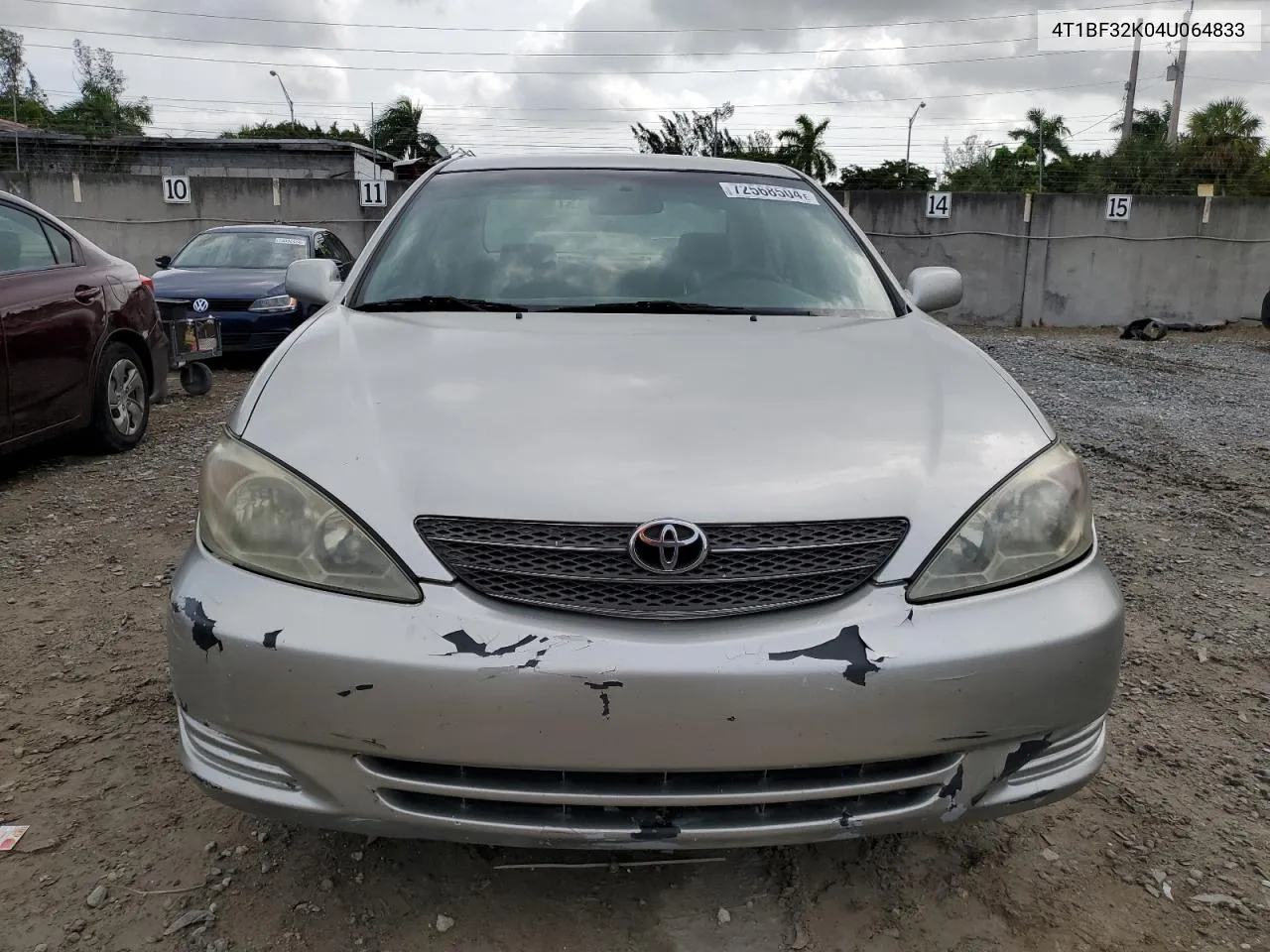 2004 Toyota Camry Le VIN: 4T1BF32K04U064833 Lot: 72568504