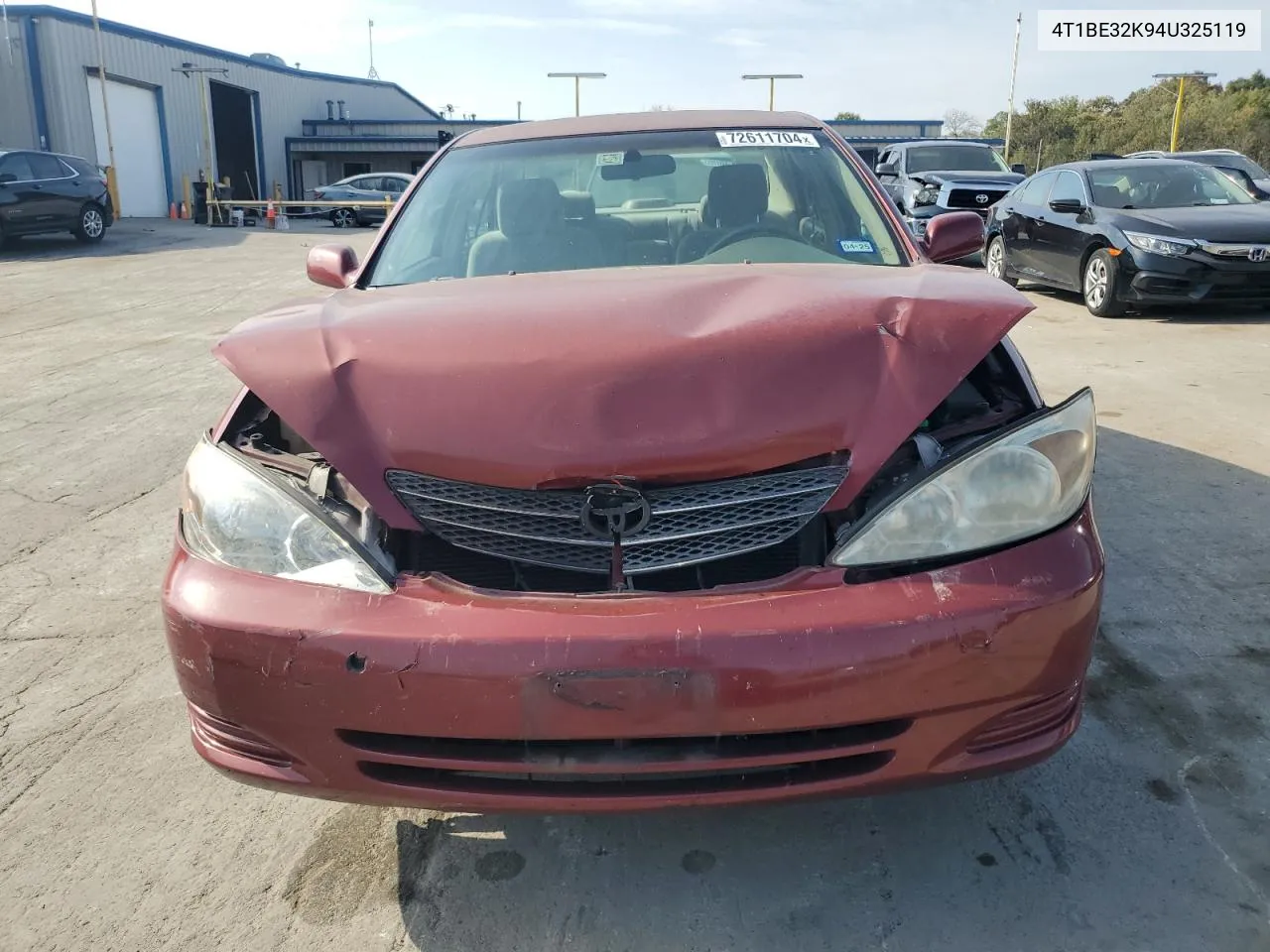 2004 Toyota Camry Le VIN: 4T1BE32K94U325119 Lot: 72611704