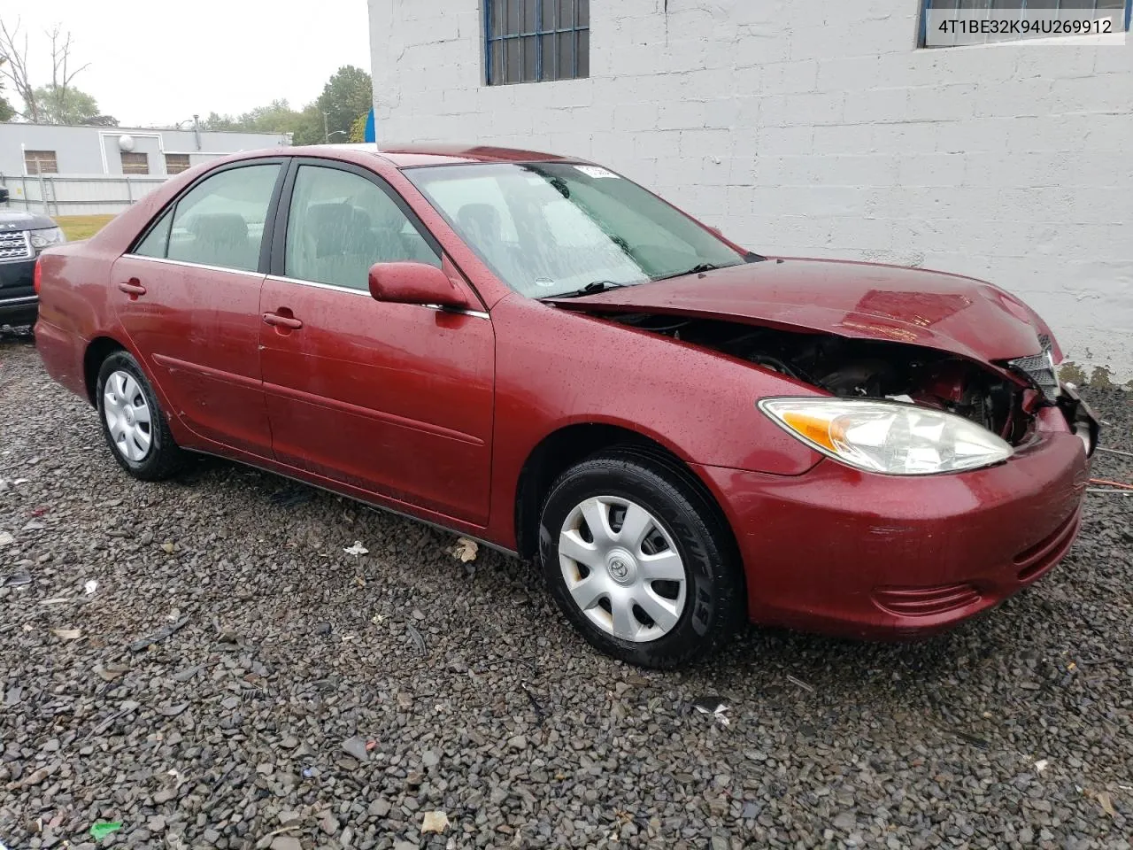 2004 Toyota Camry Le VIN: 4T1BE32K94U269912 Lot: 73135654