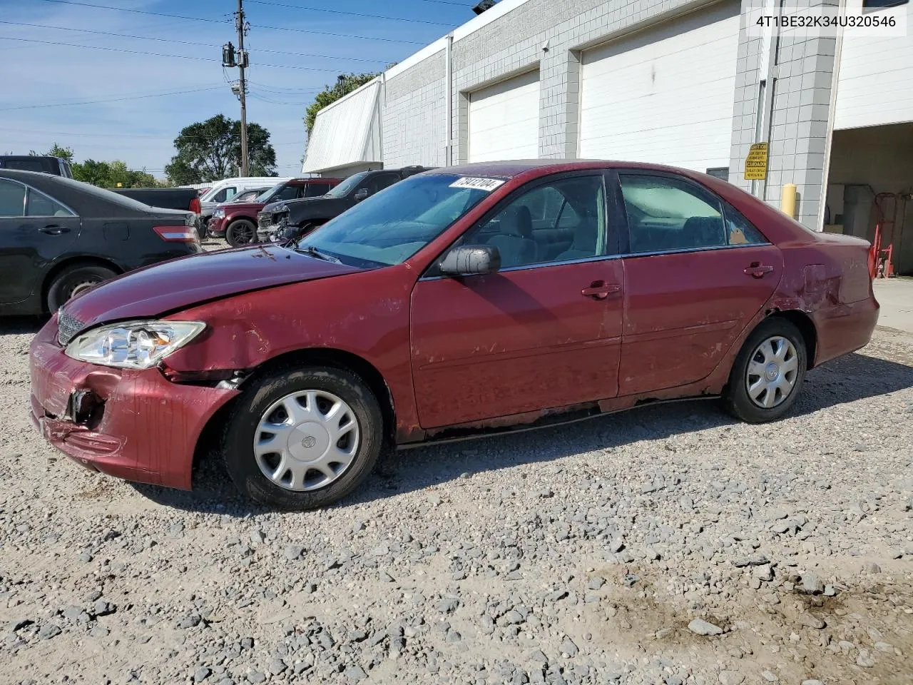 2004 Toyota Camry Le VIN: 4T1BE32K34U320546 Lot: 73412104