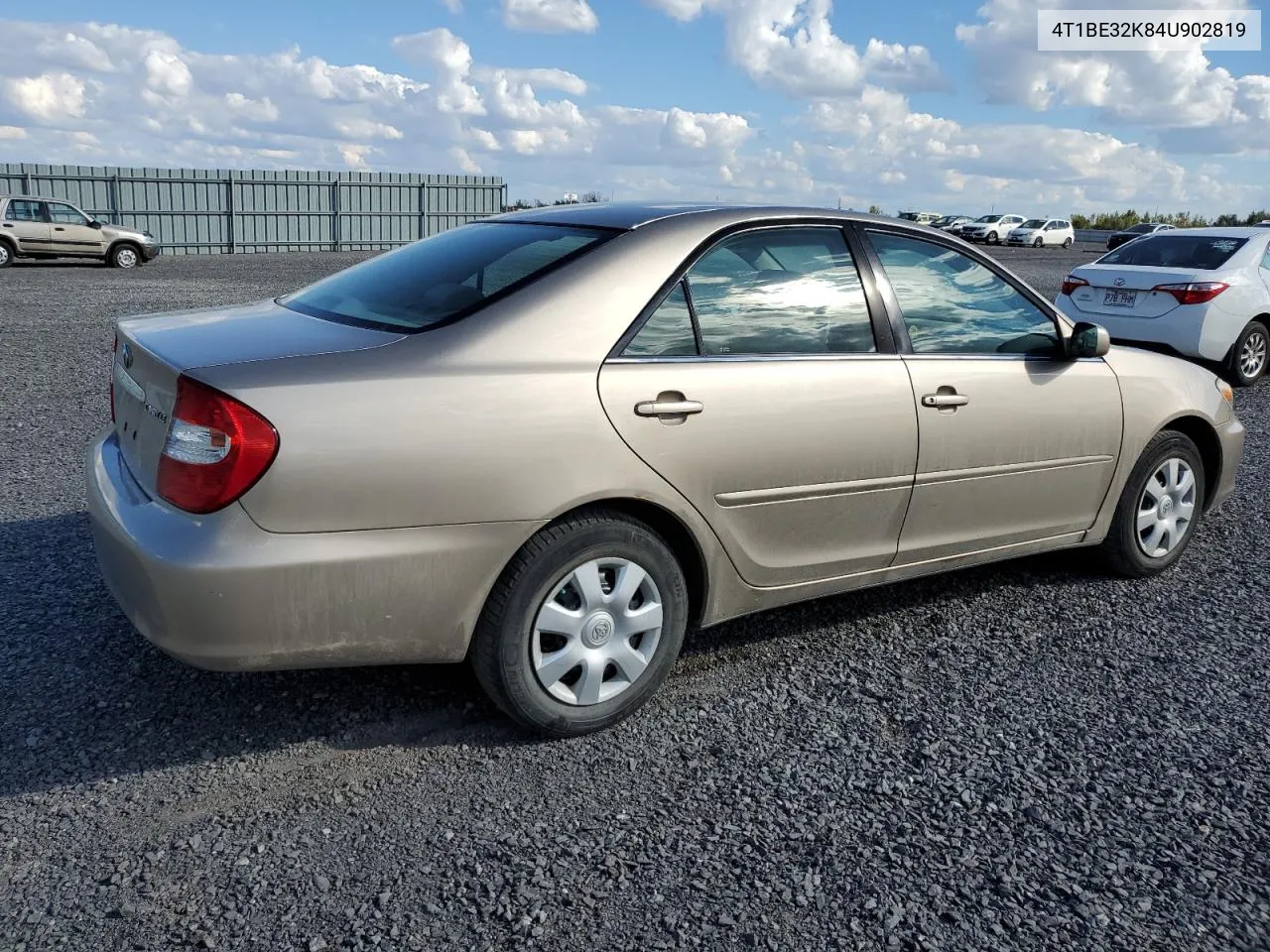 2004 Toyota Camry Le VIN: 4T1BE32K84U902819 Lot: 73726054