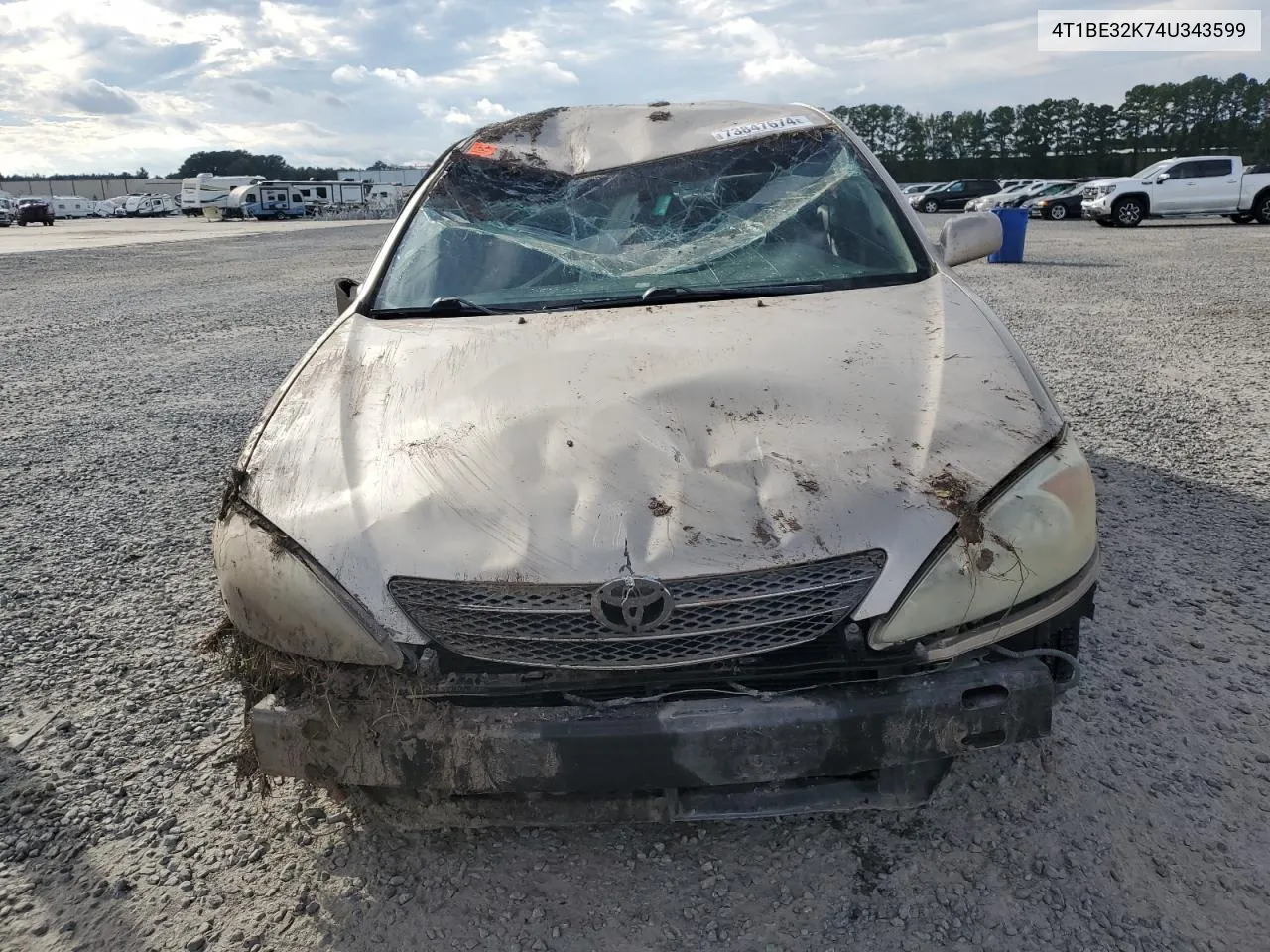 2004 Toyota Camry Le VIN: 4T1BE32K74U343599 Lot: 73847674