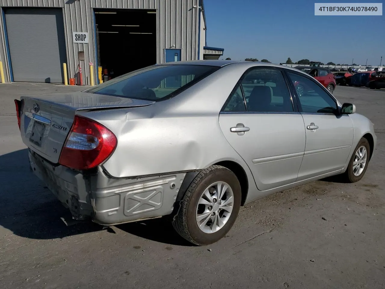 2004 Toyota Camry Le VIN: 4T1BF30K74U078490 Lot: 73874974