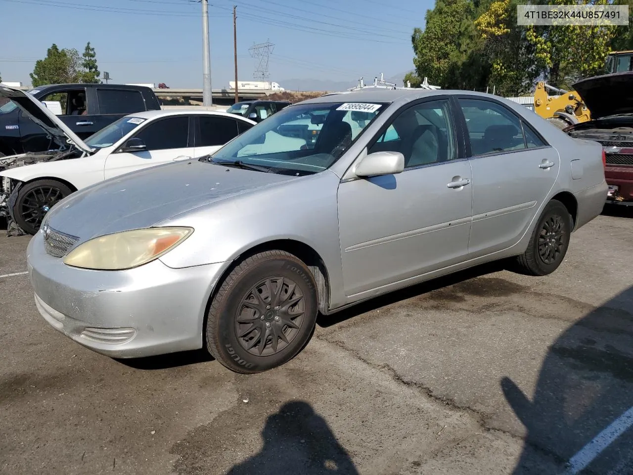 2004 Toyota Camry Le VIN: 4T1BE32K44U857491 Lot: 73895044