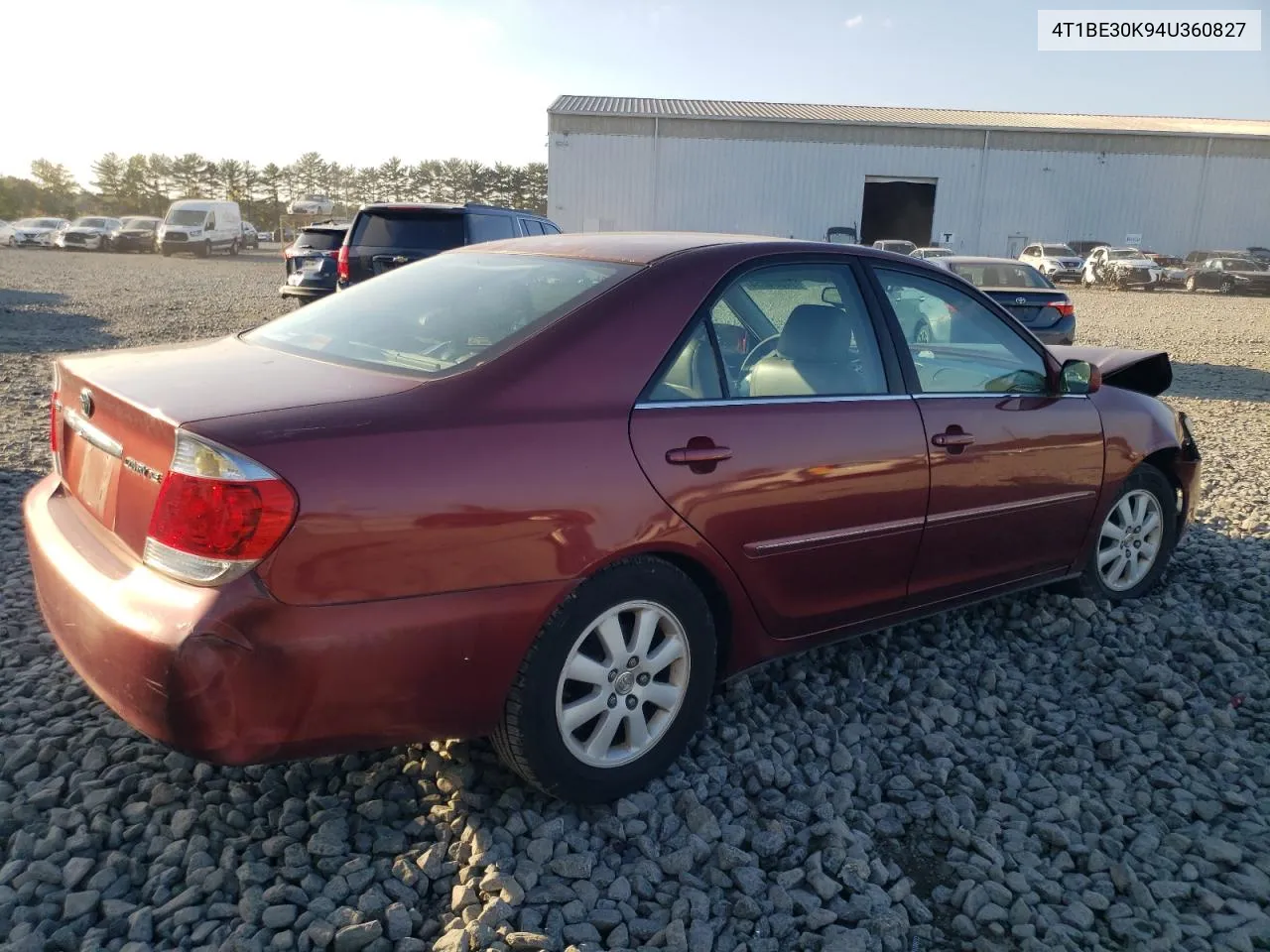 2004 Toyota Camry Le VIN: 4T1BE30K94U360827 Lot: 74084054