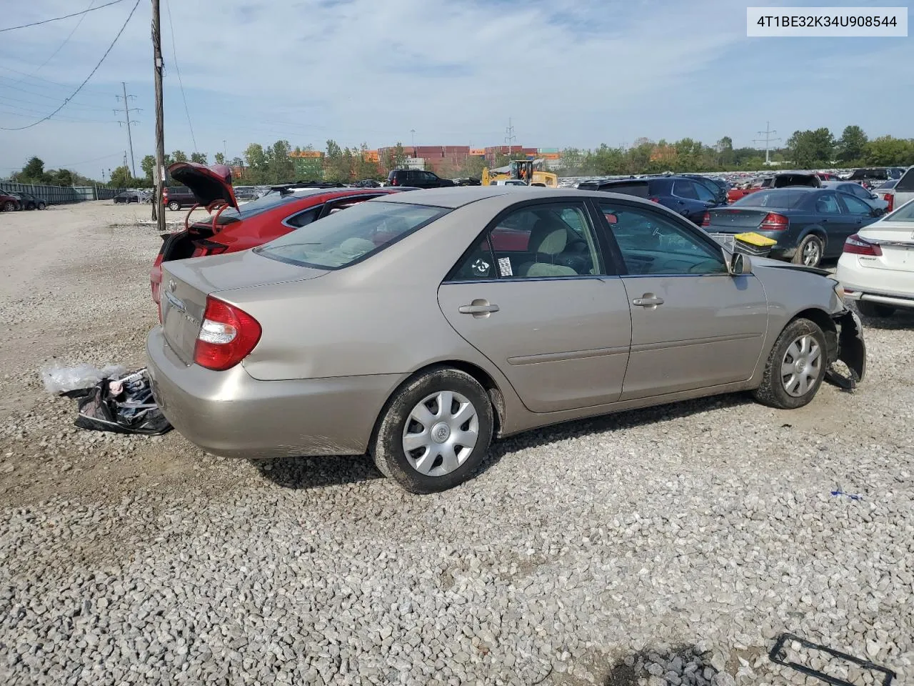 2004 Toyota Camry Le VIN: 4T1BE32K34U908544 Lot: 74188334