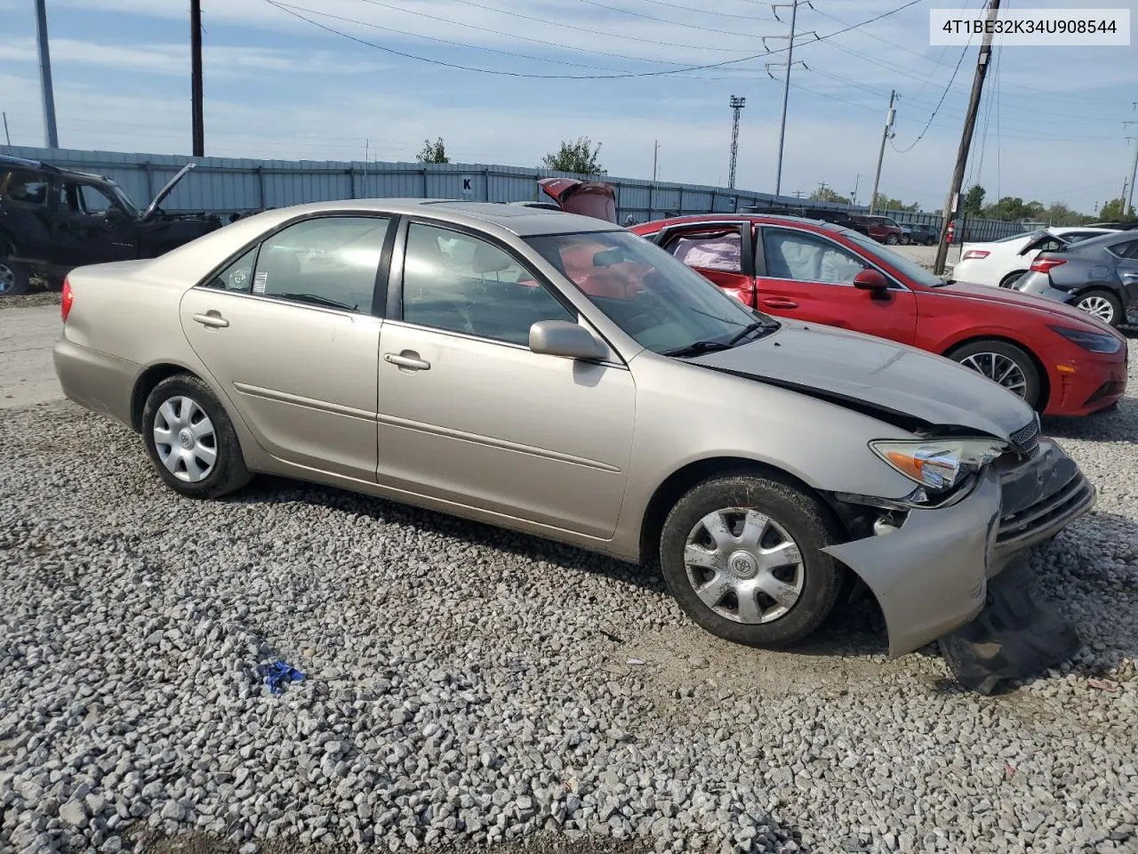 2004 Toyota Camry Le VIN: 4T1BE32K34U908544 Lot: 74188334