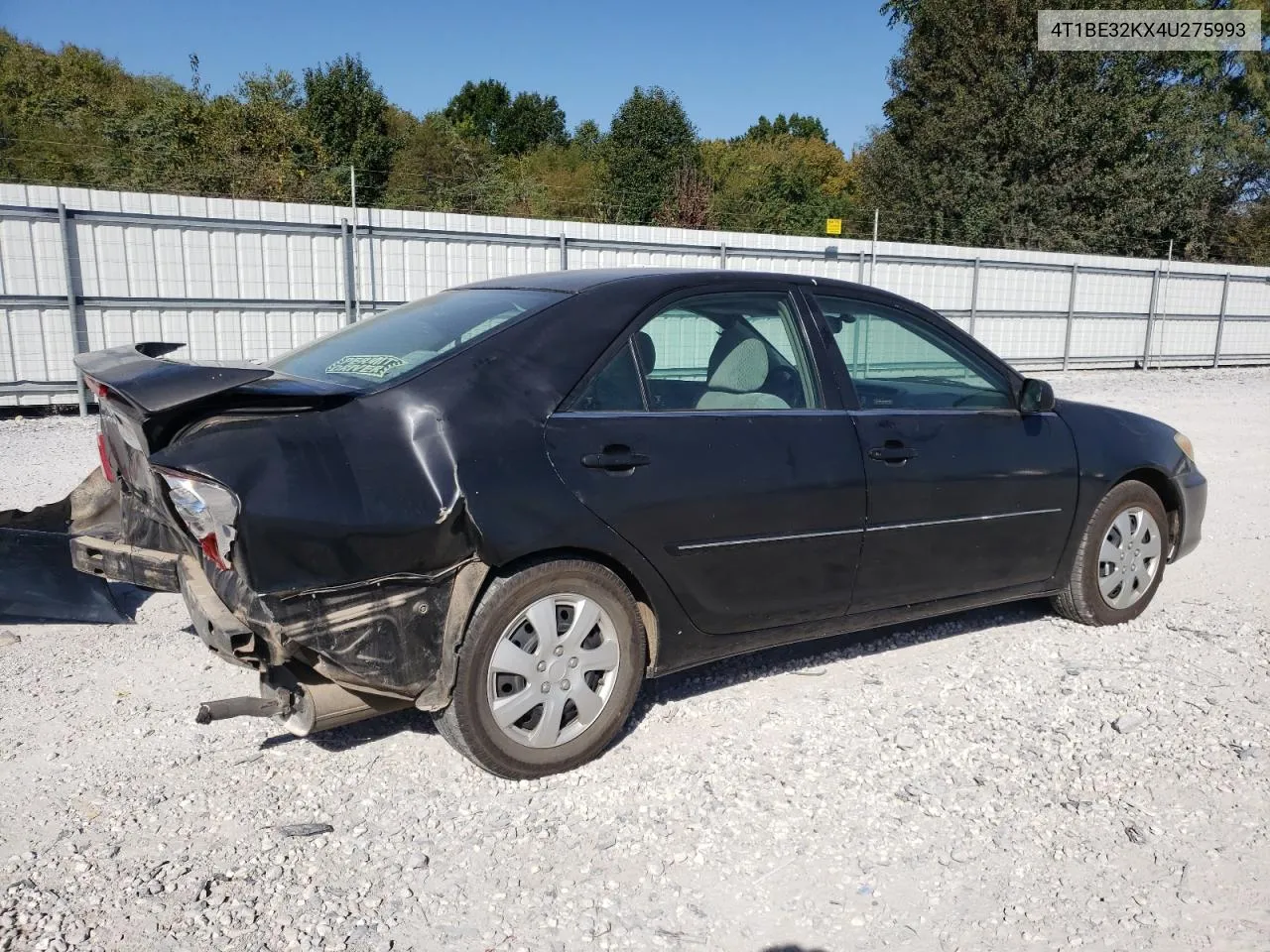 2004 Toyota Camry Le VIN: 4T1BE32KX4U275993 Lot: 74232554