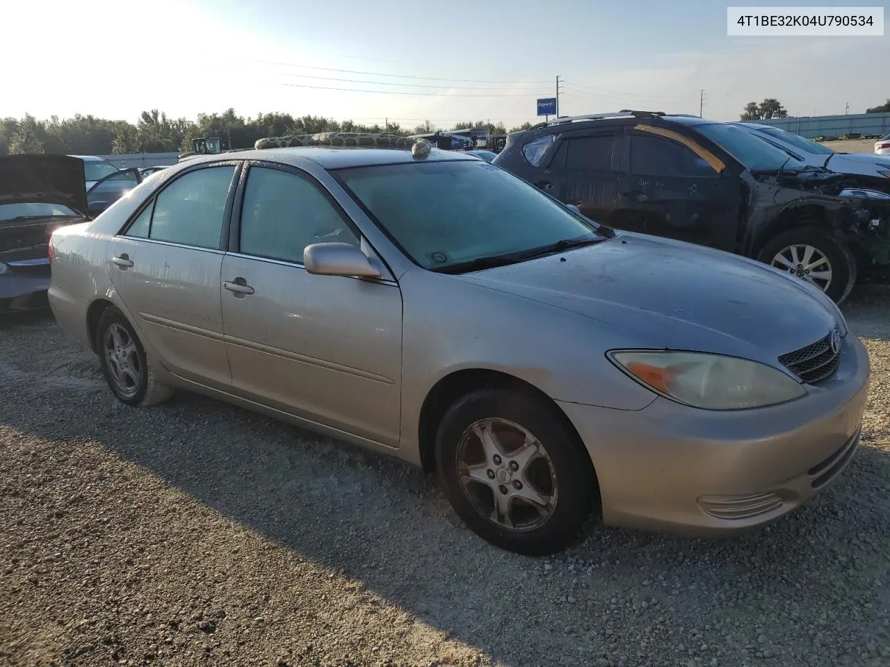 2004 Toyota Camry Le VIN: 4T1BE32K04U790534 Lot: 74234564