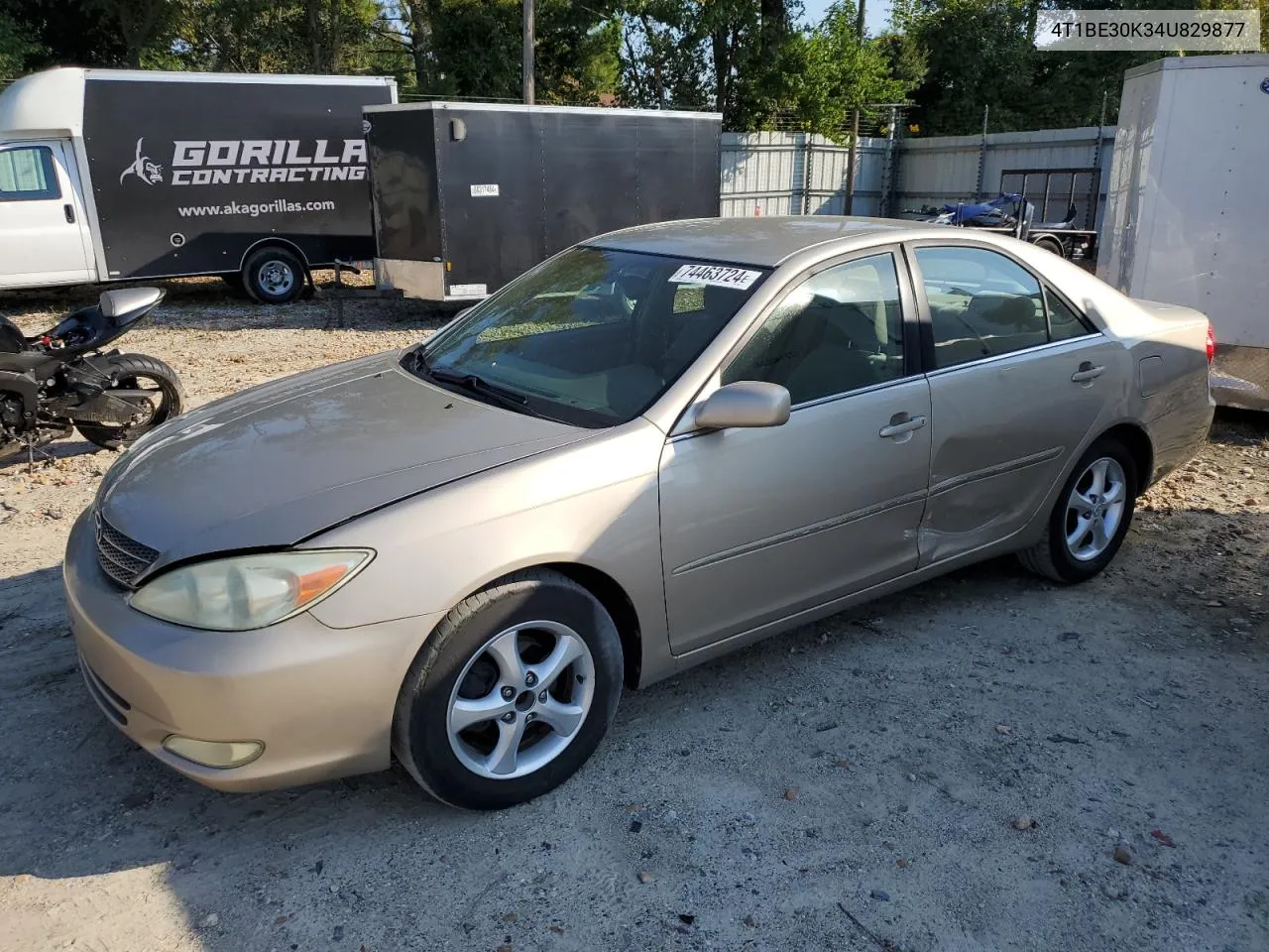 2004 Toyota Camry Le VIN: 4T1BE30K34U829877 Lot: 74463724