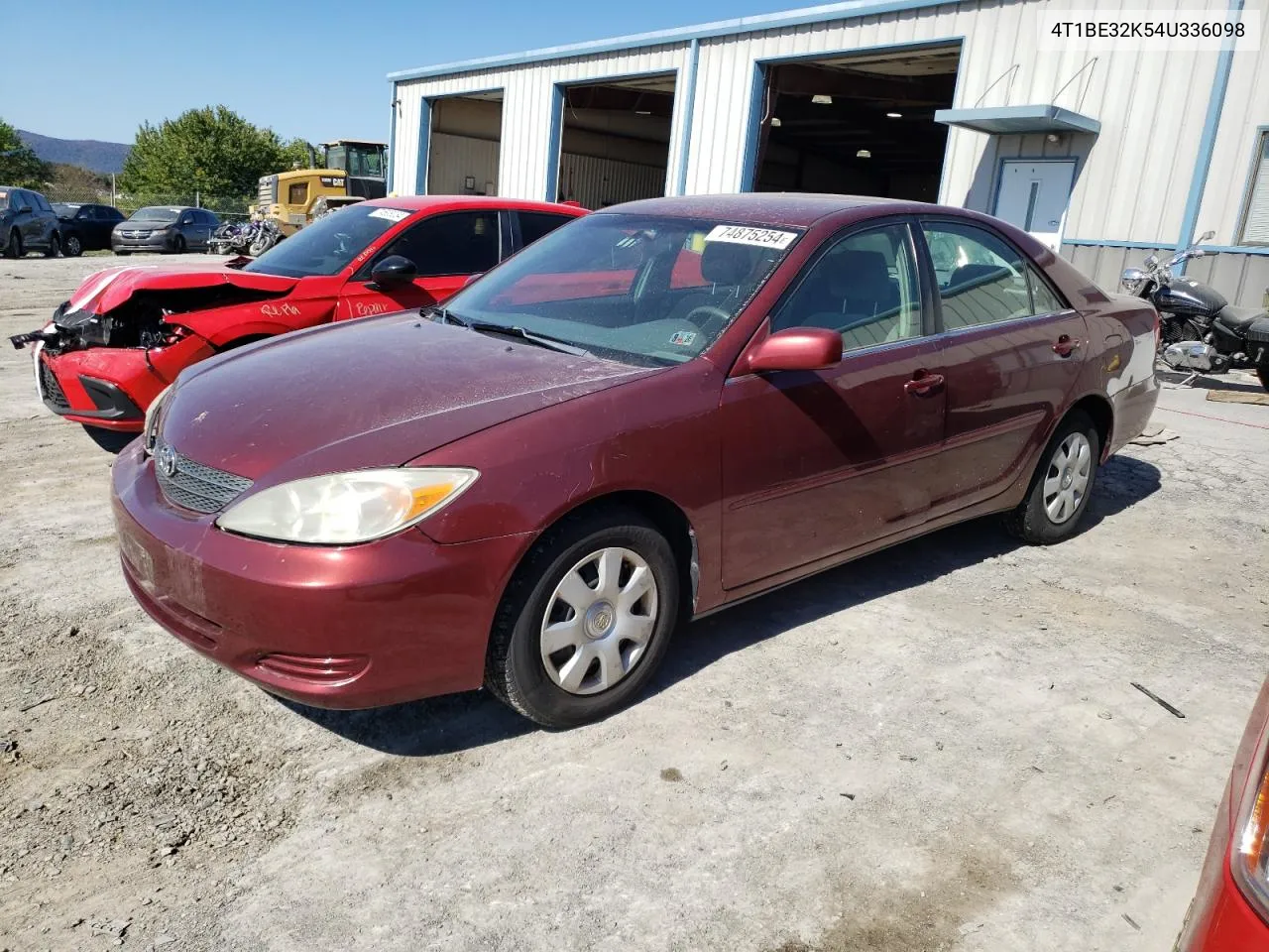 2004 Toyota Camry Le VIN: 4T1BE32K54U336098 Lot: 74875254