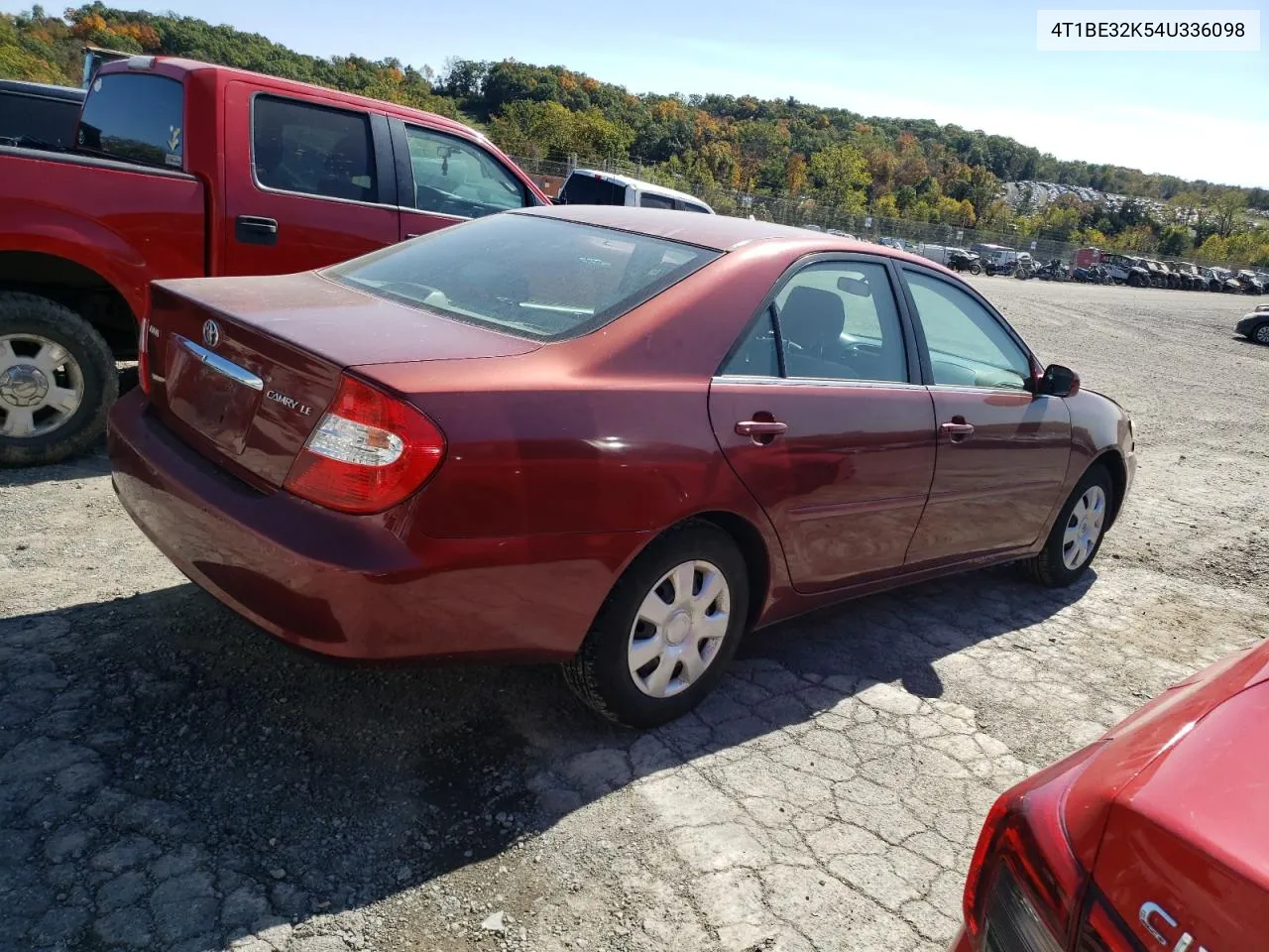 2004 Toyota Camry Le VIN: 4T1BE32K54U336098 Lot: 74875254