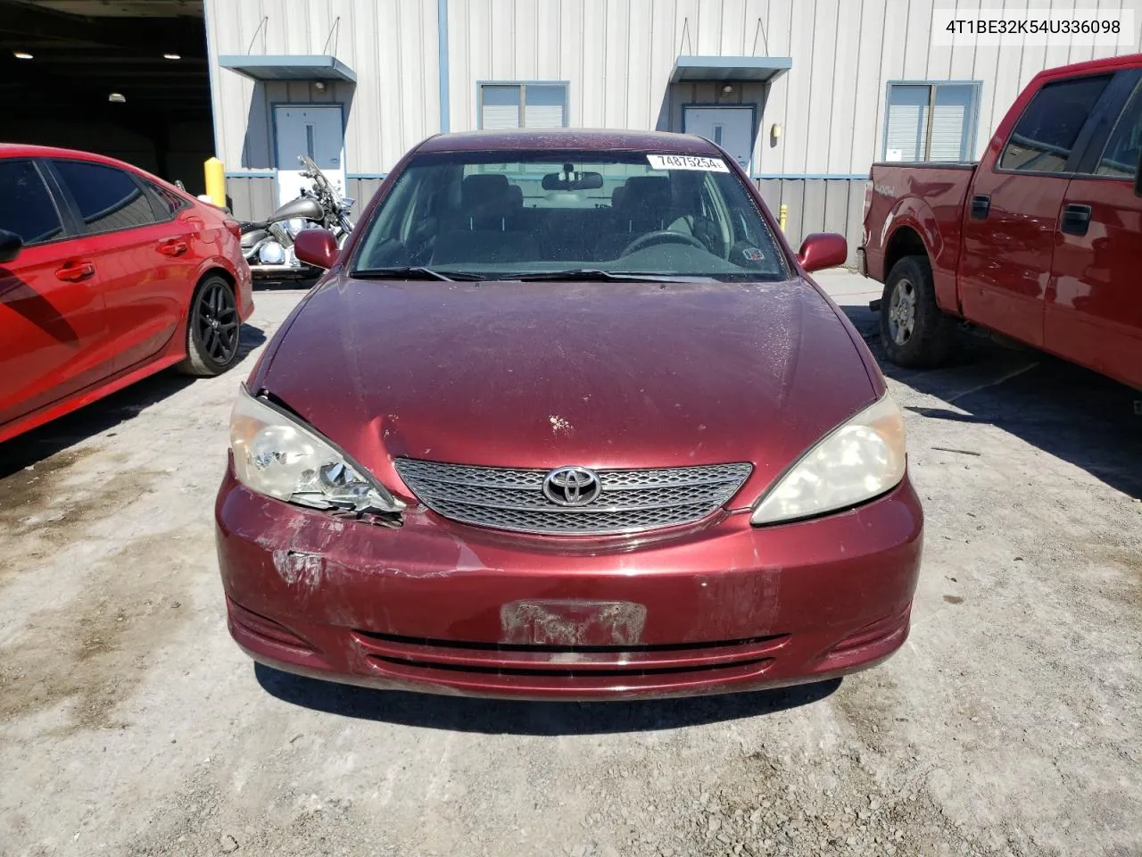 2004 Toyota Camry Le VIN: 4T1BE32K54U336098 Lot: 74875254