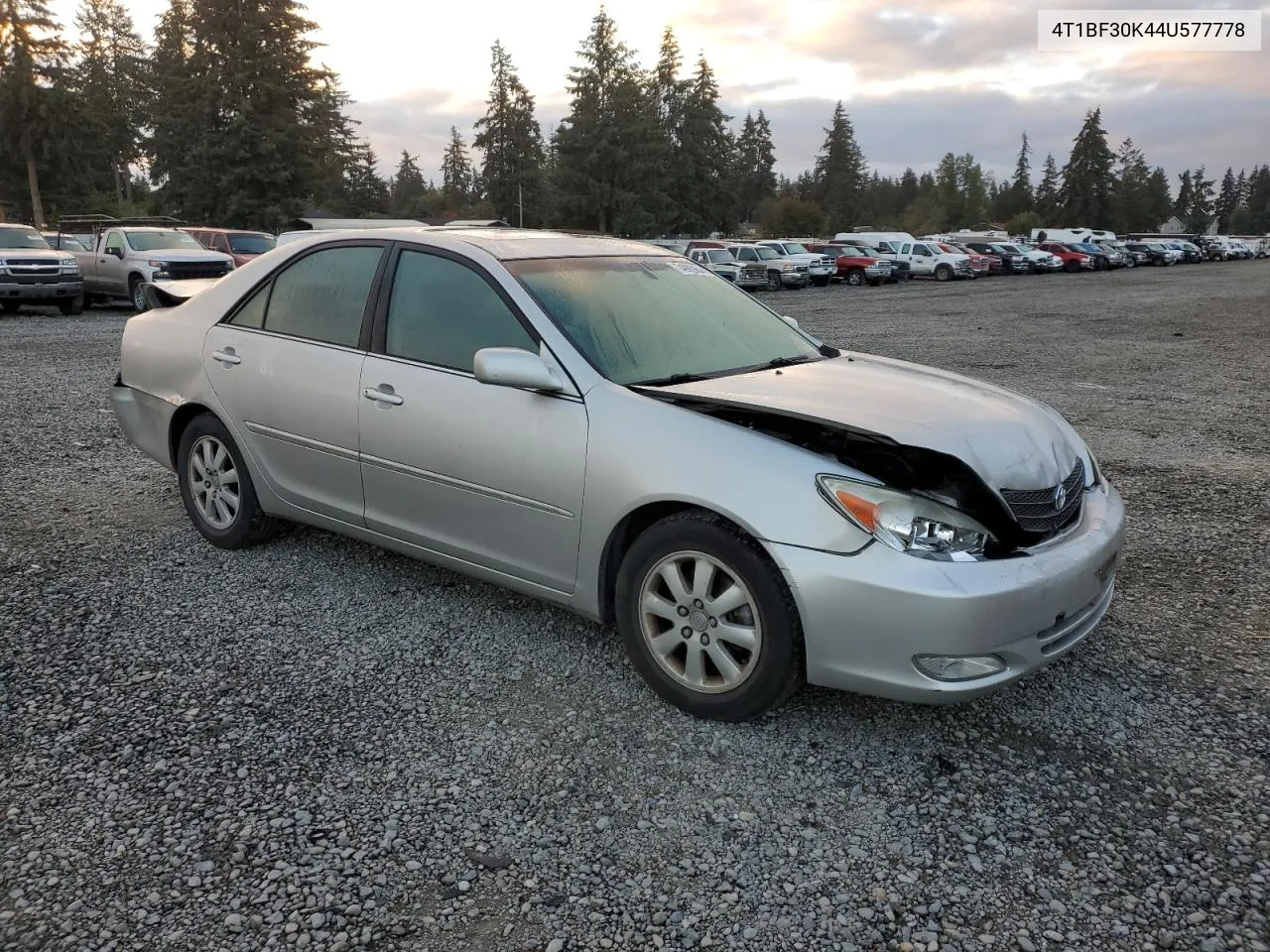 2004 Toyota Camry Le VIN: 4T1BF30K44U577778 Lot: 74992964